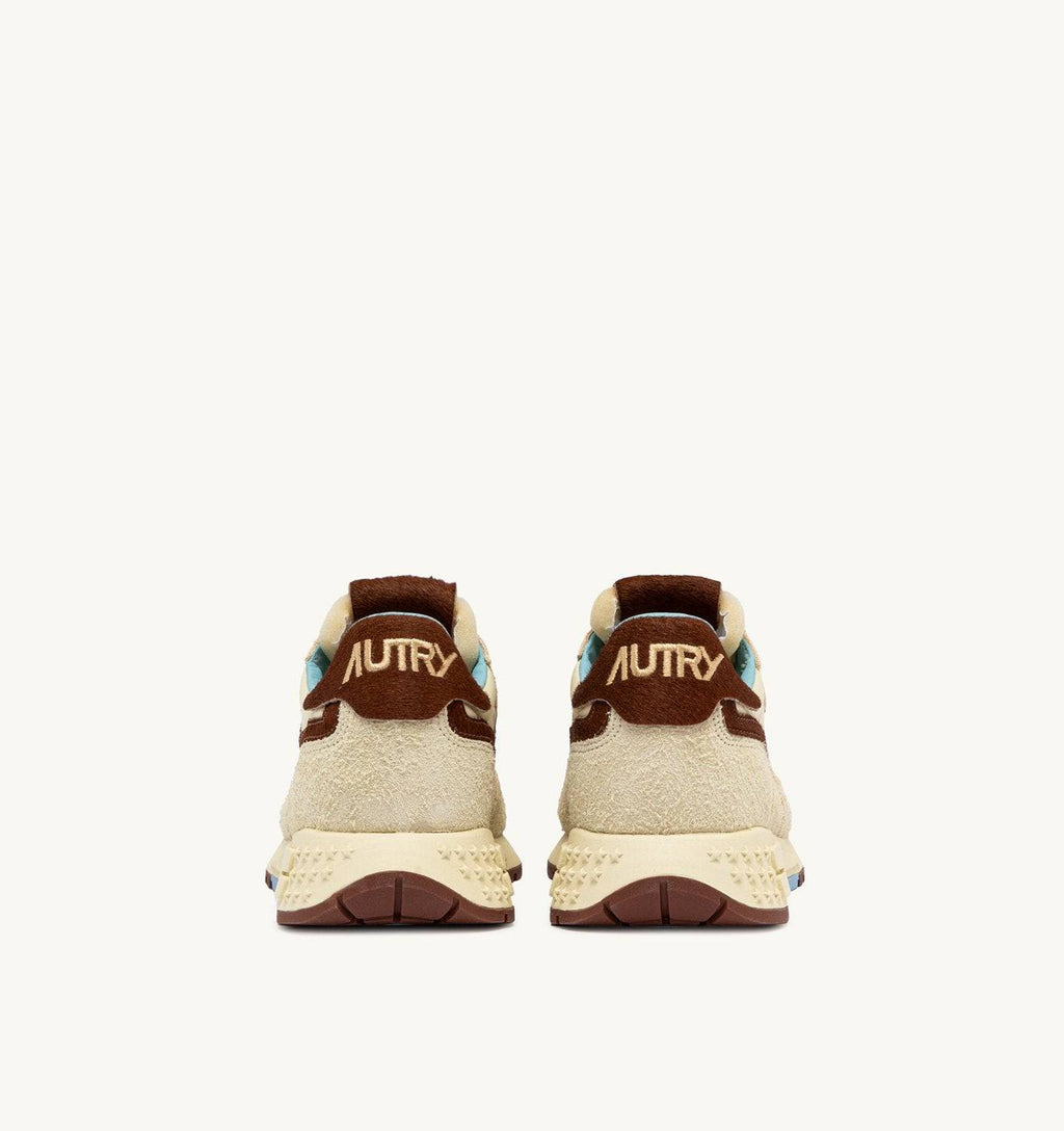 SNEAKERS REELWIND LOW IN NYLON E SUEDE COLORE NUT E BROWN
