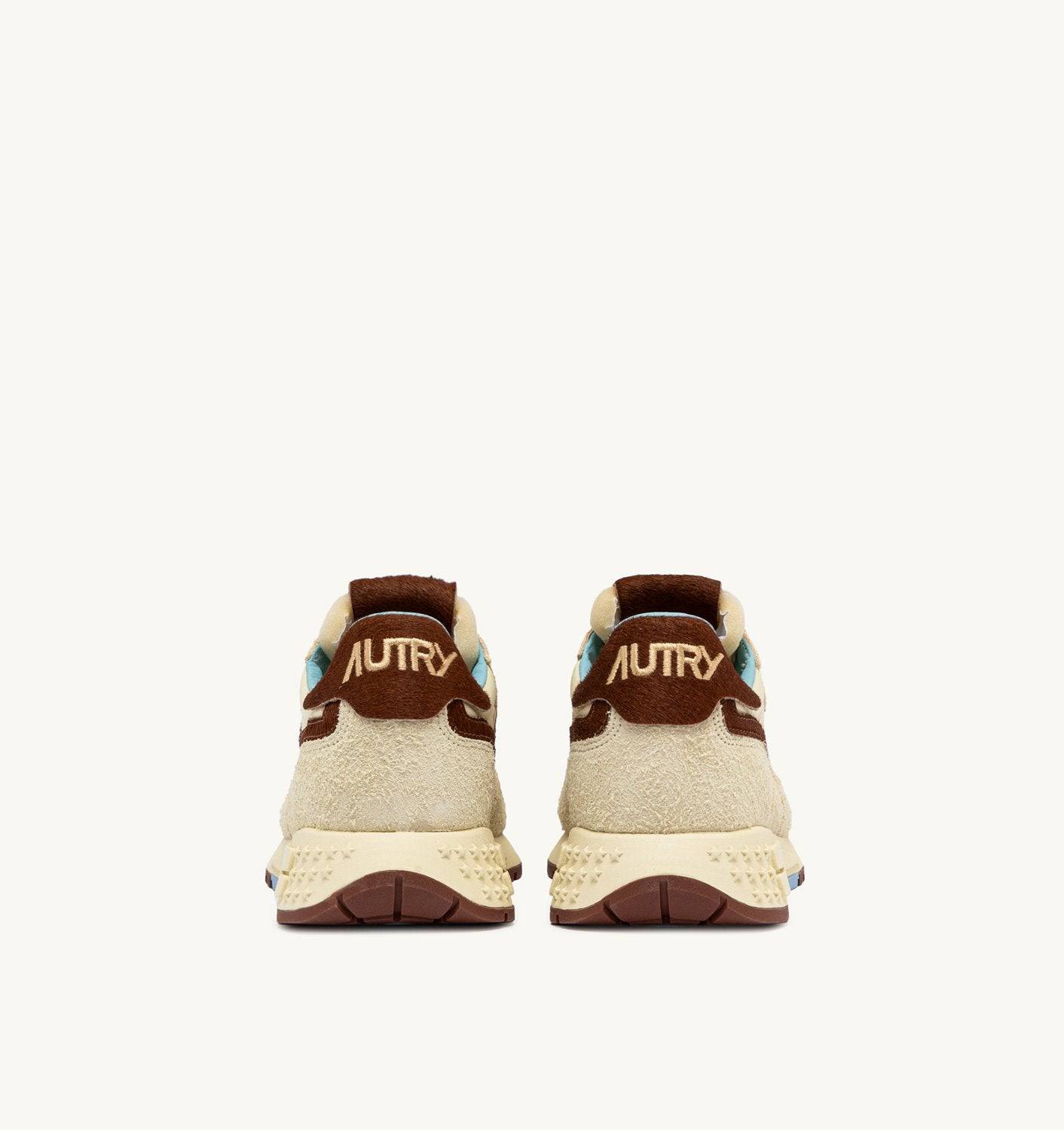 SNEAKERS REELWIND LOW IN NYLON E SUEDE COLORE NUT E BROWN