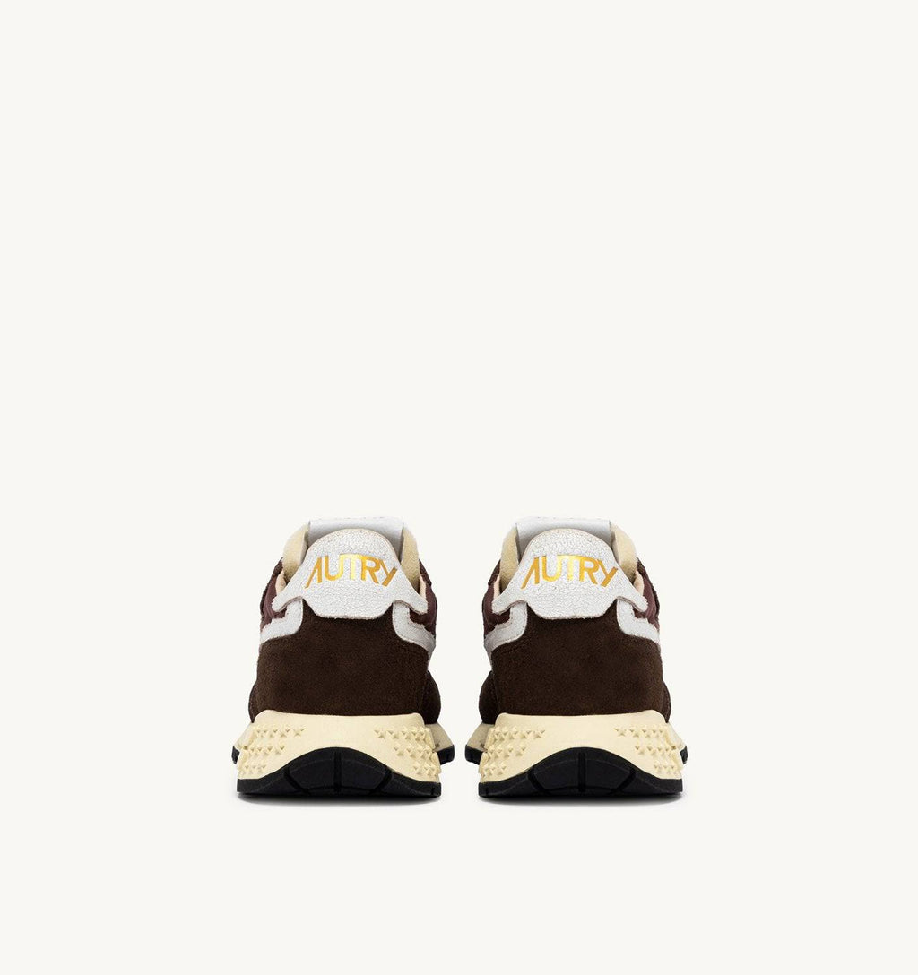 SNEAKERS REELWIND LOW IN NYLON E SUEDE EBONY E BIANCA