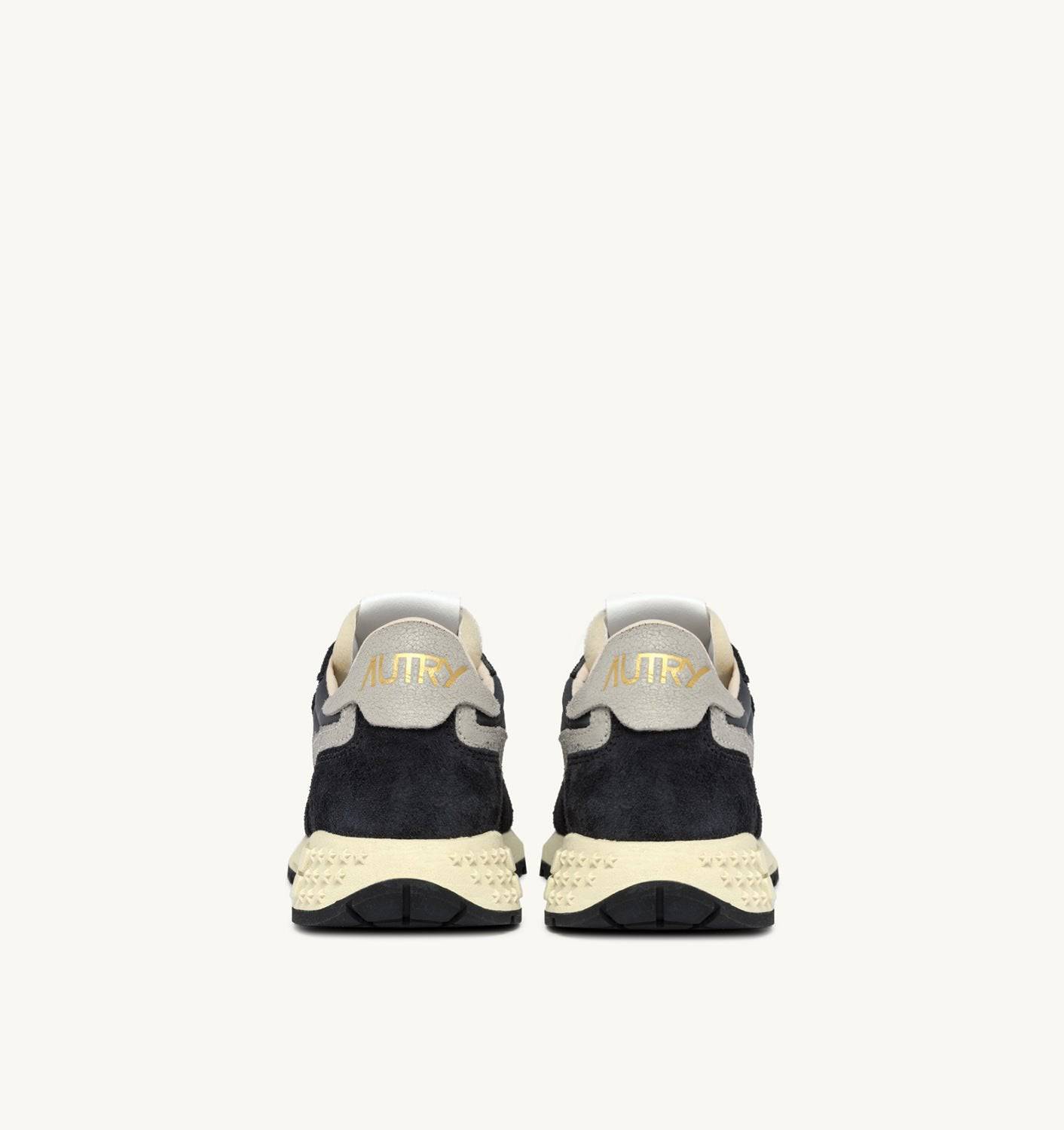 SNEAKERS REELWIND LOW IN NYLON E SUEDE NERA