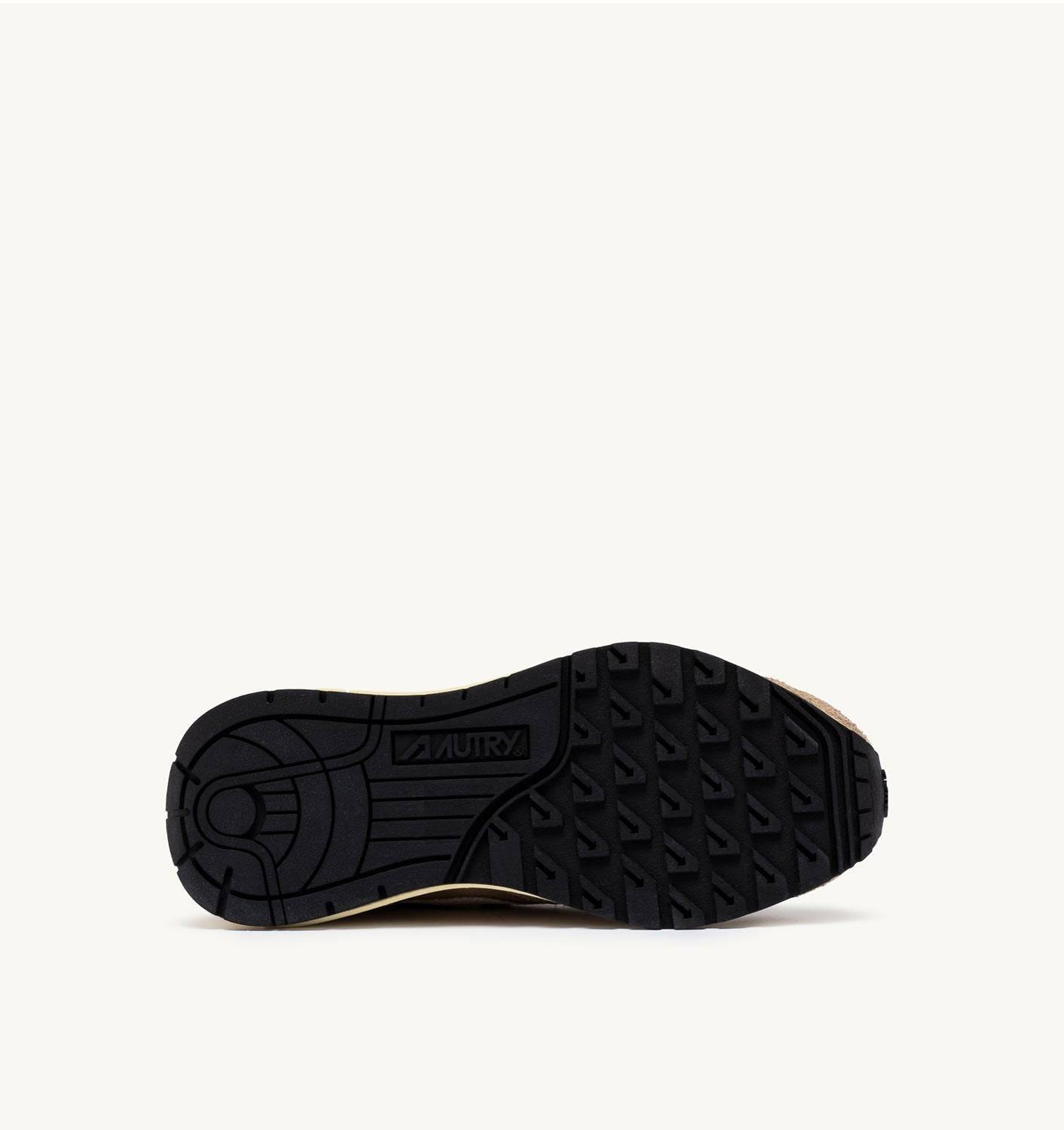 SNEAKERS REELWIND LOW IN NYLON E SUEDE PEPPER E BIANCA