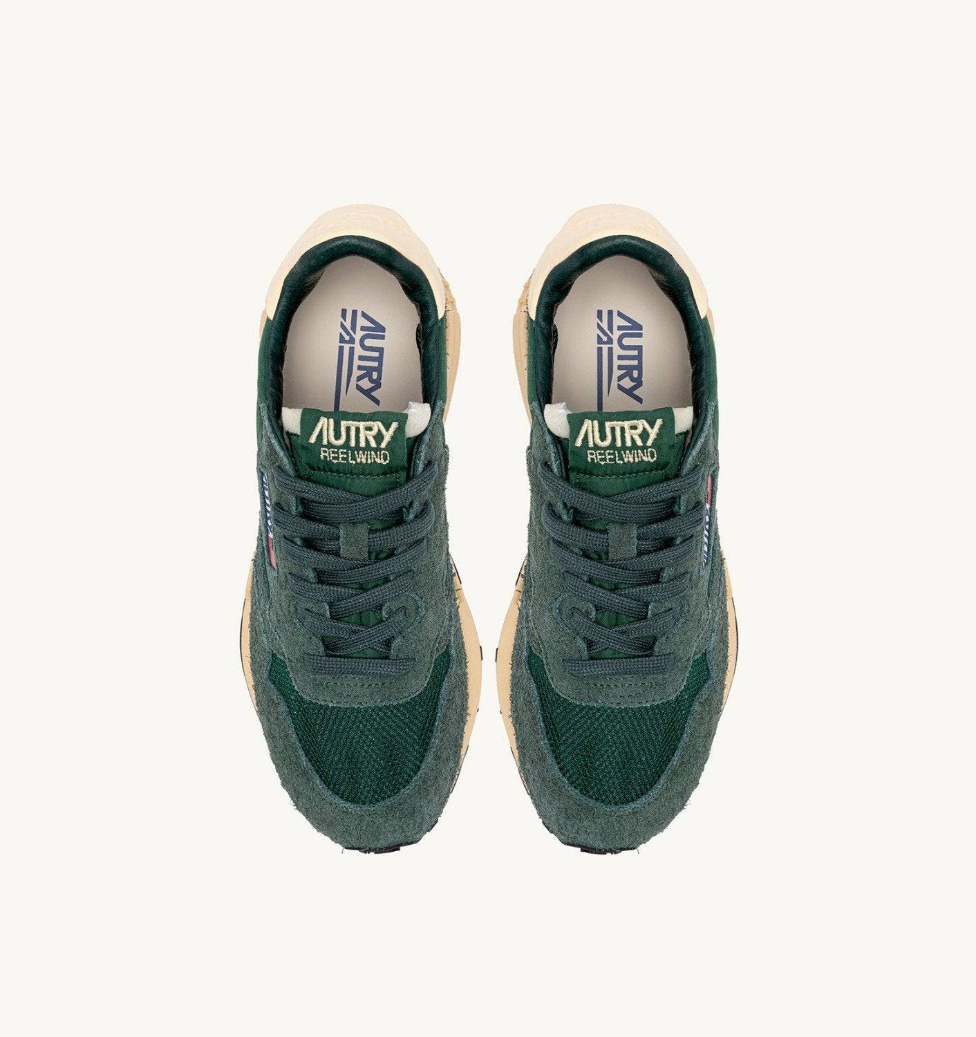 SNEAKERS REELWIND LOW IN NYLON SUEDE E PELLE BOTTLE E RUTABAGA
