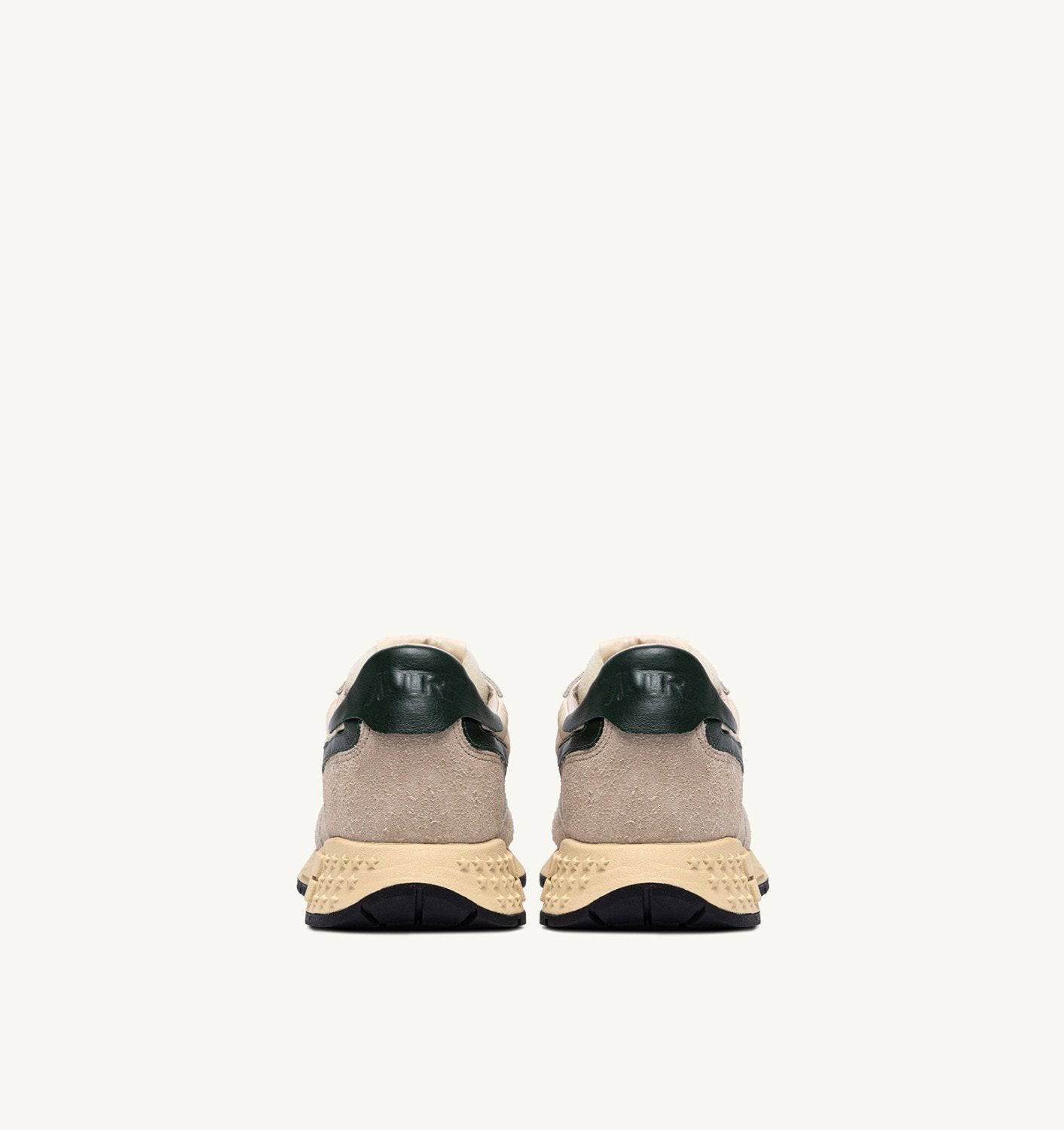 SNEAKERS REELWIND LOW IN NYLON SUEDE E PELLE ECRU' E MOUNTAIN