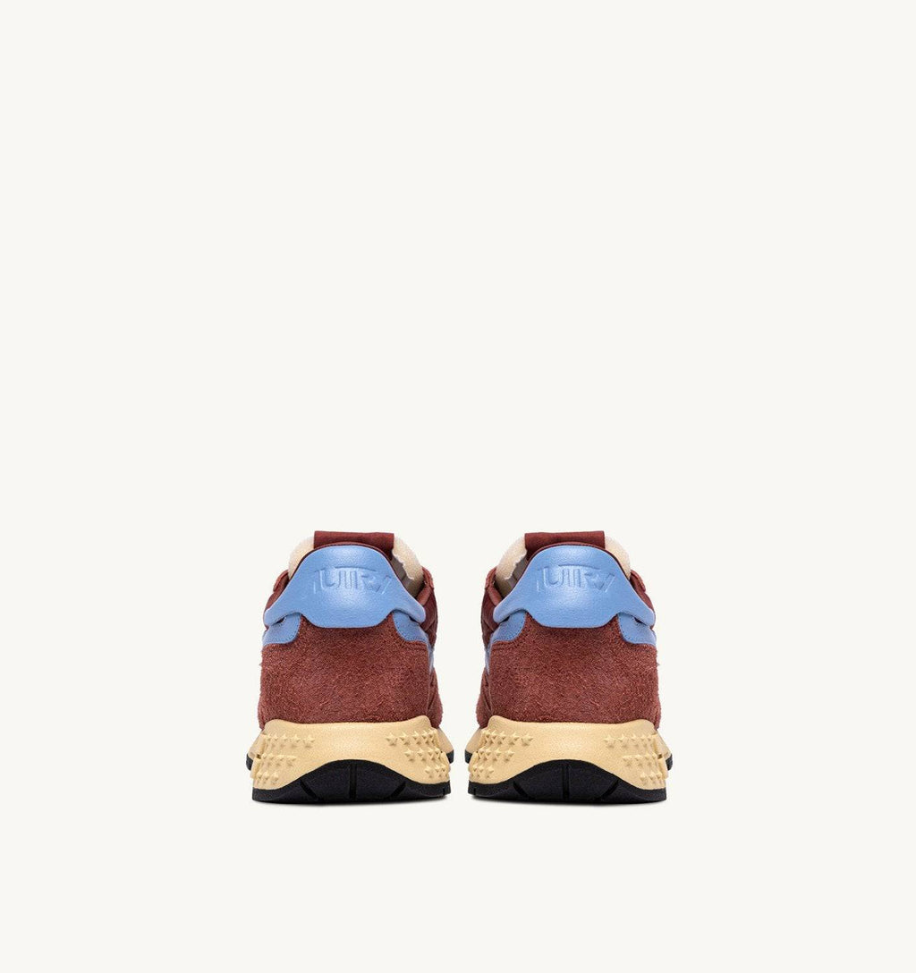 SNEAKERS REELWIND LOW IN NYLON SUEDE E PELLE HOT SAUCE E DELLA ROBBIA BLUE