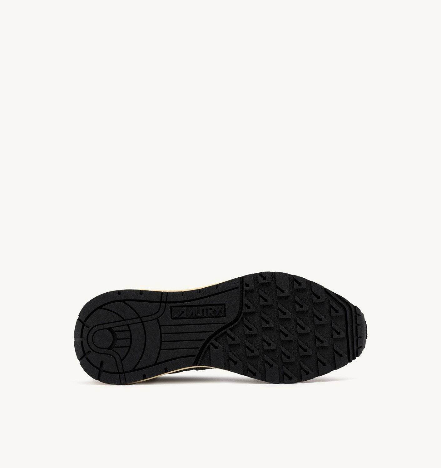 SNEAKERS REELWIND LOW IN SUEDE E NYLON COLORE NERO E ARANCIO