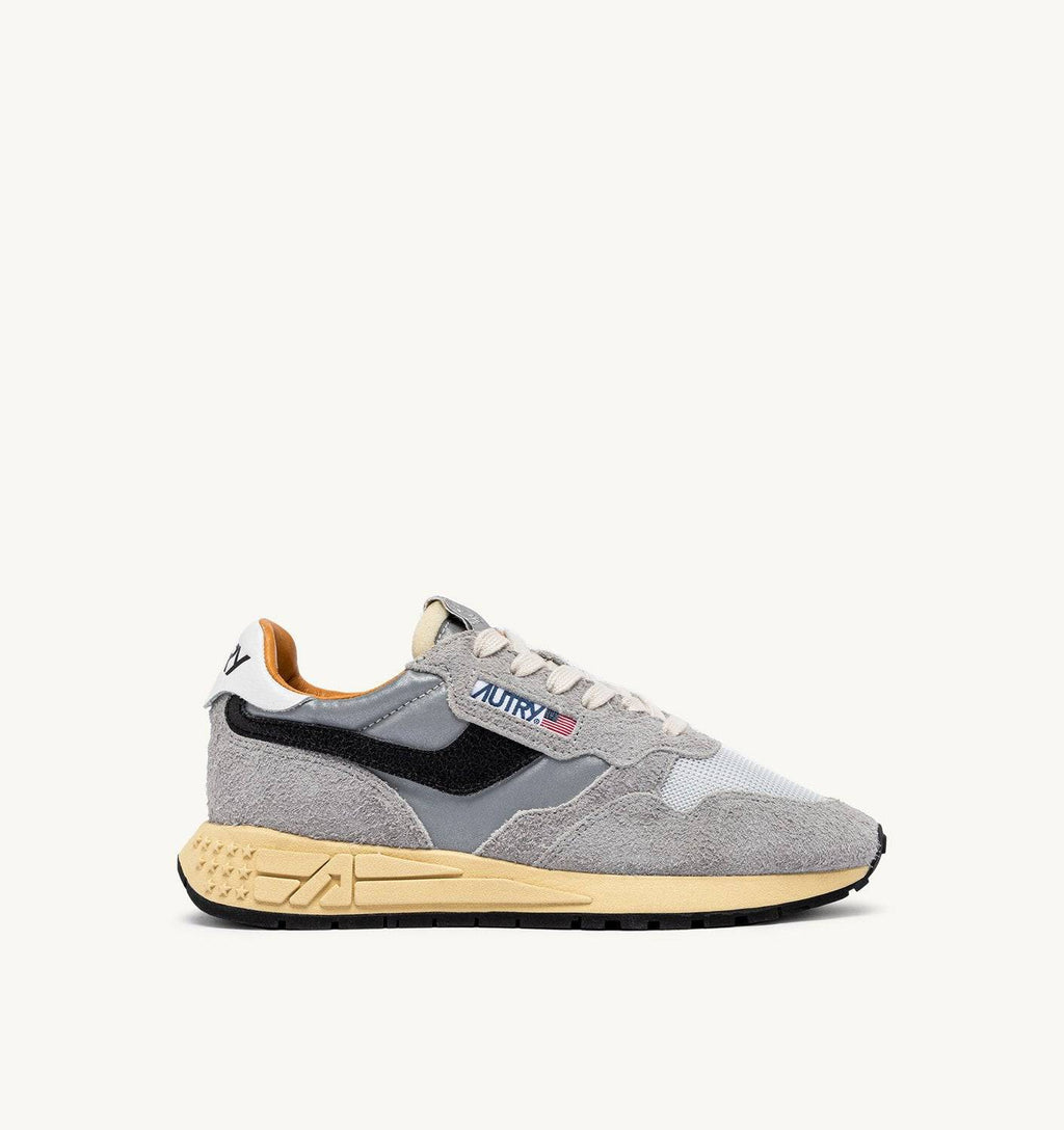SNEAKERS REELWIND LOW IN SUEDE SAND E NYLON RIFLETTENTE