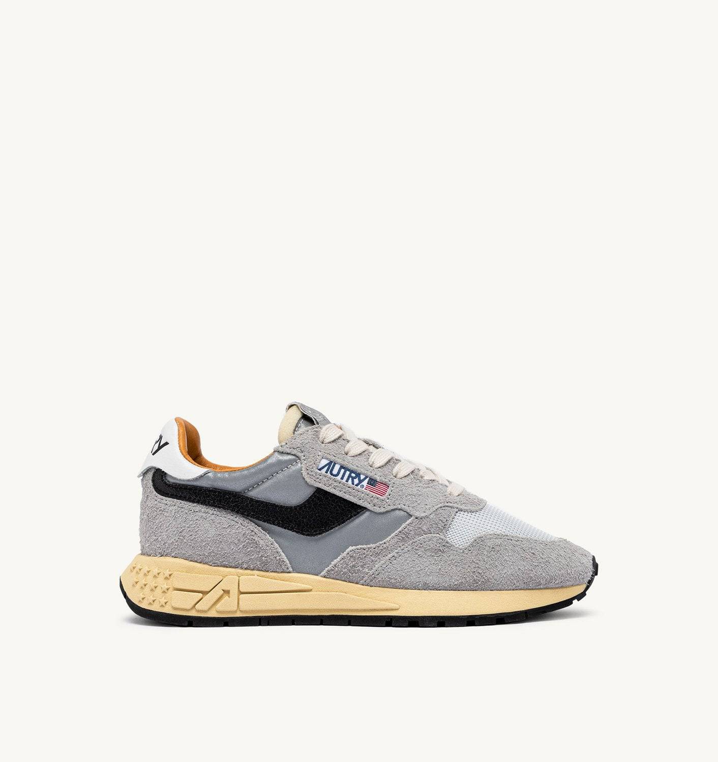 SNEAKERS REELWIND LOW IN SUEDE SAND E NYLON RIFLETTENTE