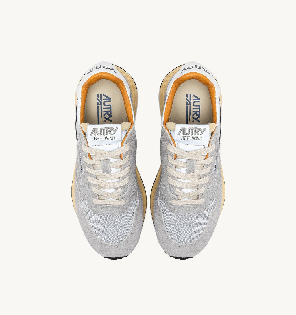 SNEAKERS REELWIND LOW IN SUEDE SAND E NYLON RIFLETTENTE