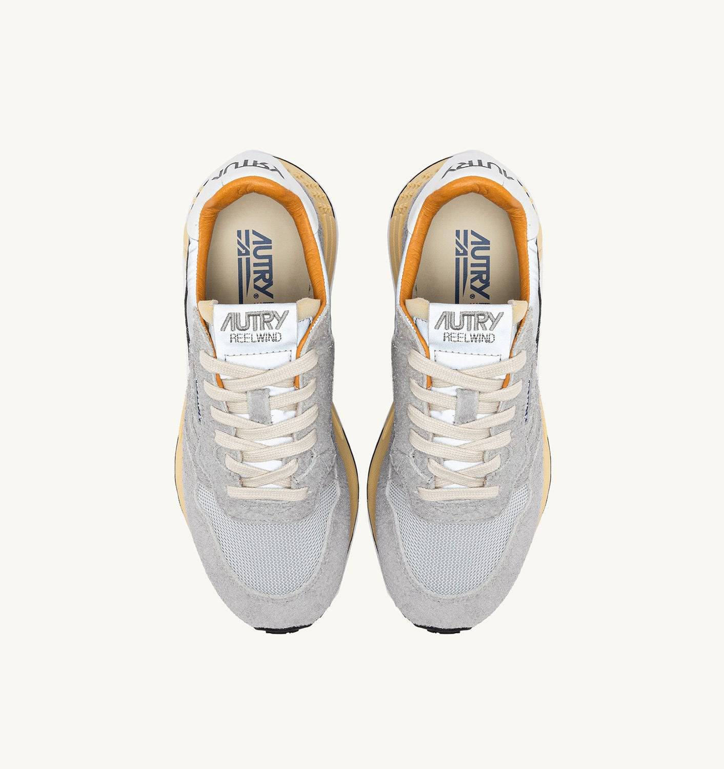 SNEAKERS REELWIND LOW IN SUEDE SAND E NYLON RIFLETTENTE