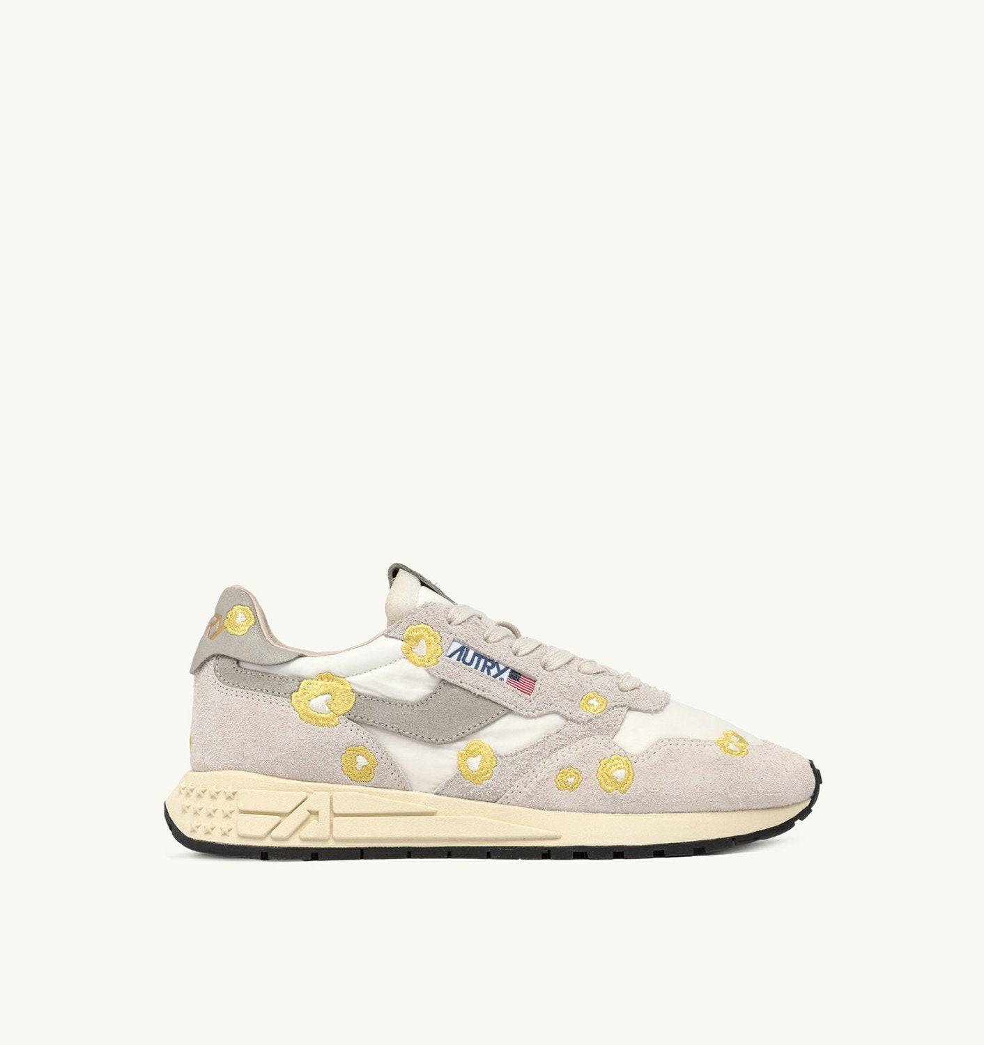 SNEAKERS REELWIND LOW RICAMATE COLORE BIANCO E BUTTERCUP