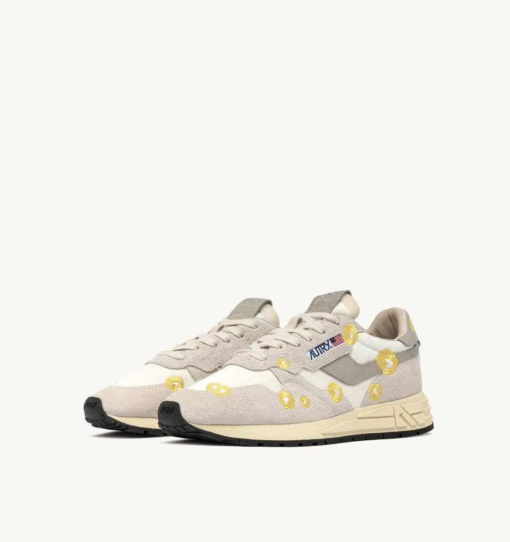 SNEAKERS REELWIND LOW RICAMATE COLORE BIANCO E BUTTERCUP
