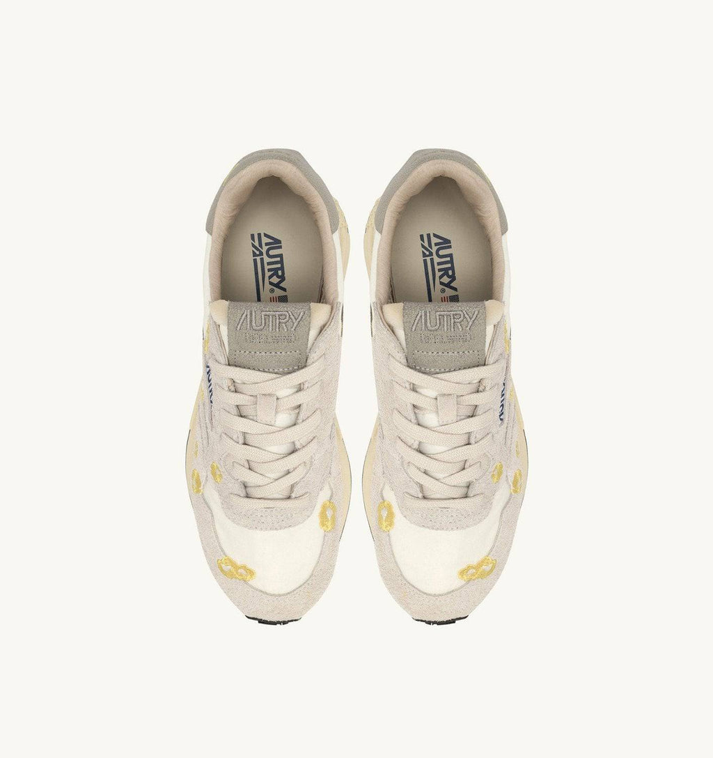 SNEAKERS REELWIND LOW RICAMATE COLORE BIANCO E BUTTERCUP