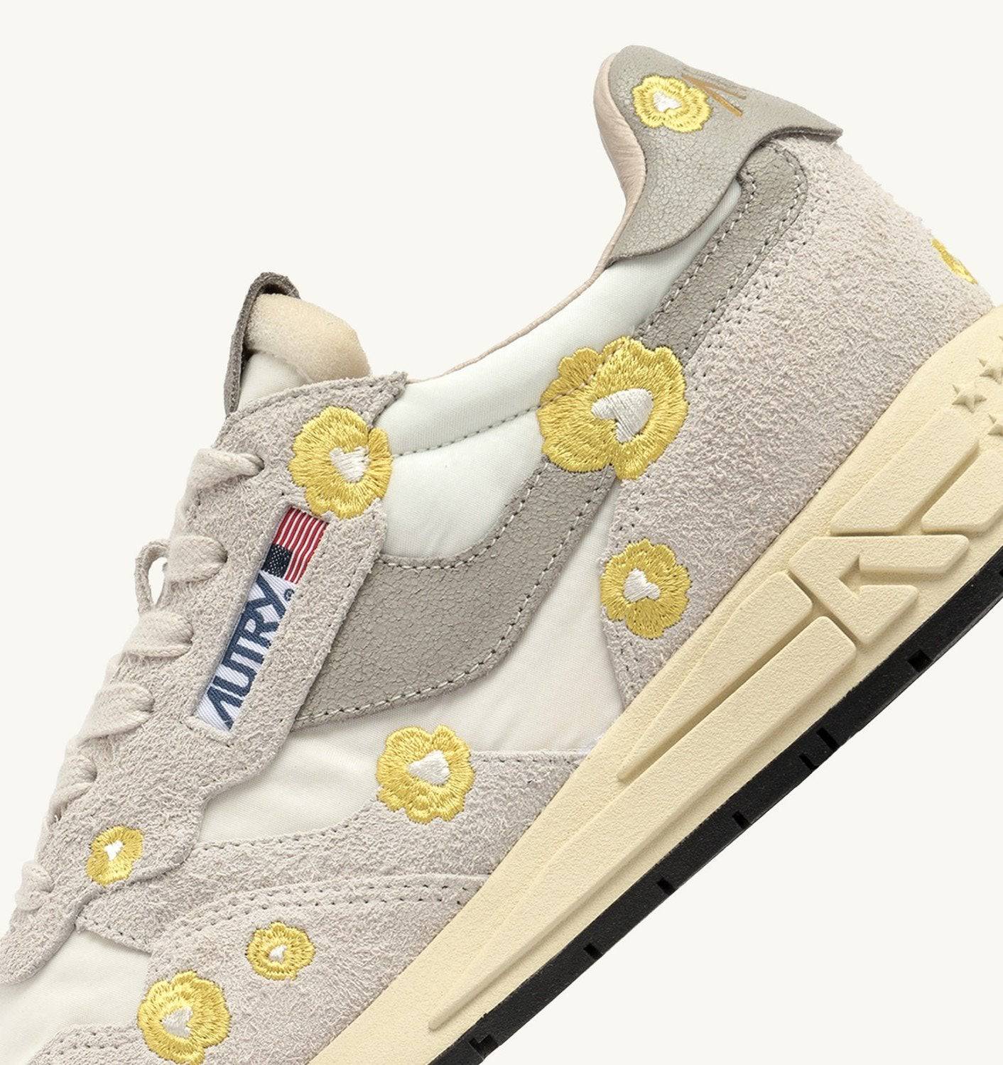 SNEAKERS REELWIND LOW RICAMATE COLORE BIANCO E BUTTERCUP