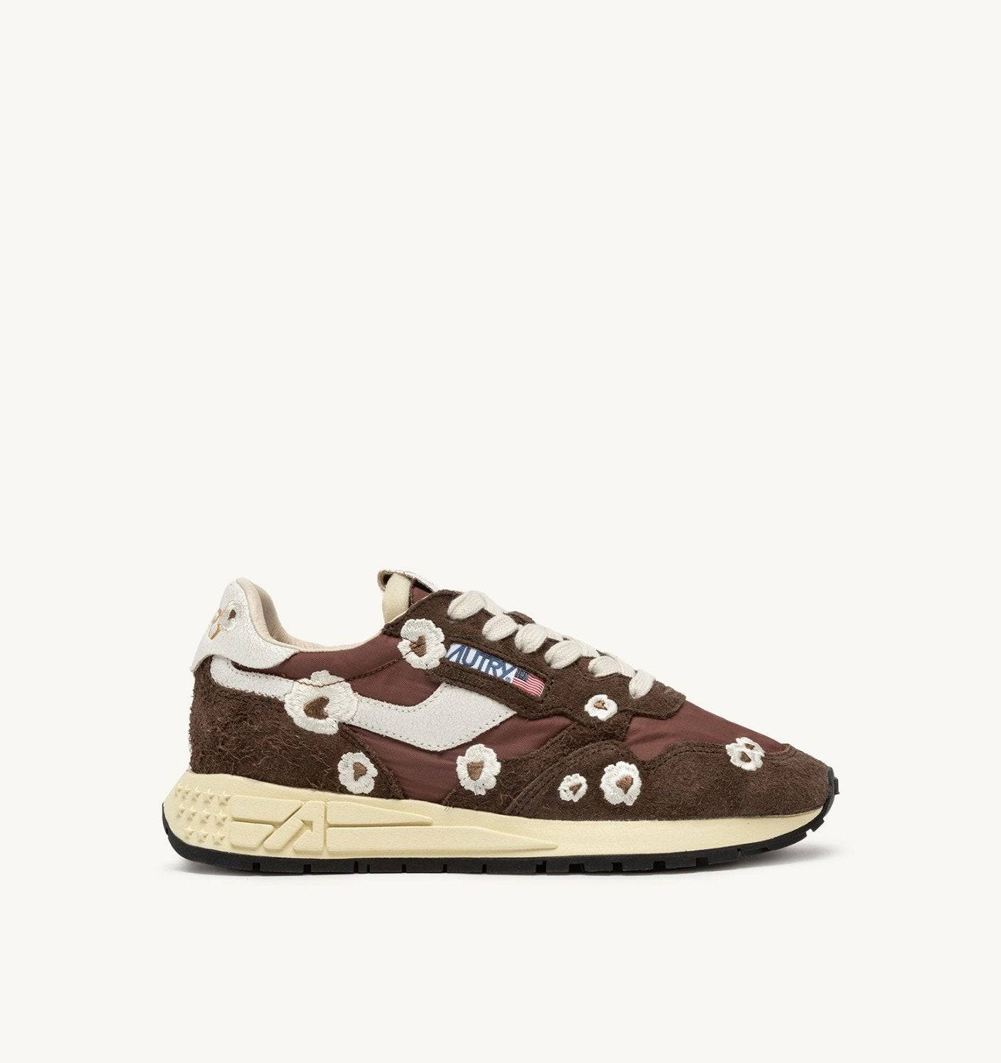 SNEAKERS REELWIND LOW RICAMATE COLORE EBONY E BIANCO