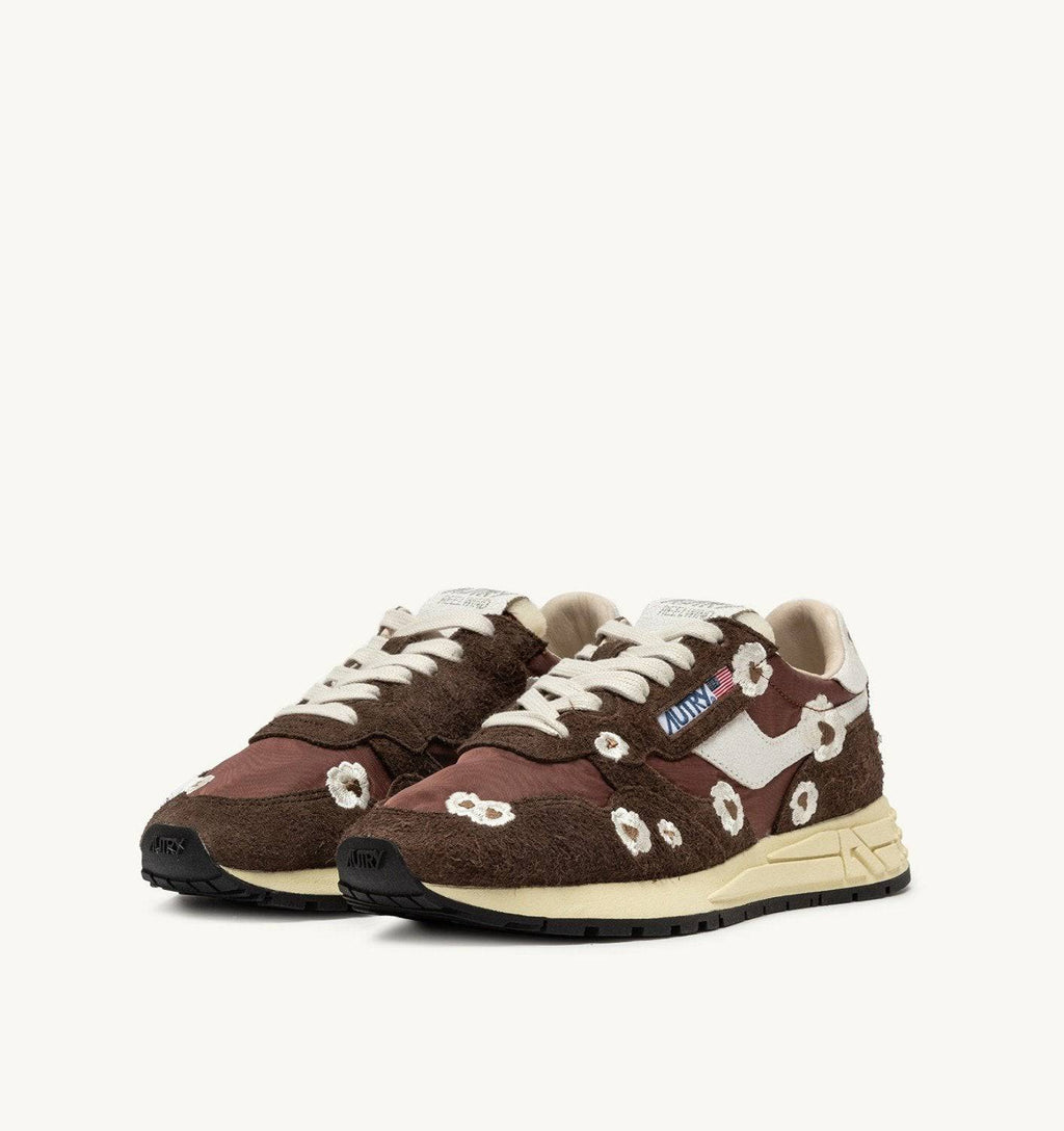 SNEAKERS REELWIND LOW RICAMATE COLORE EBONY E BIANCO