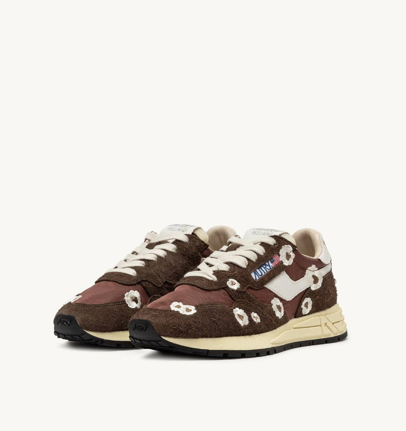 SNEAKERS REELWIND LOW RICAMATE COLORE EBONY E BIANCO