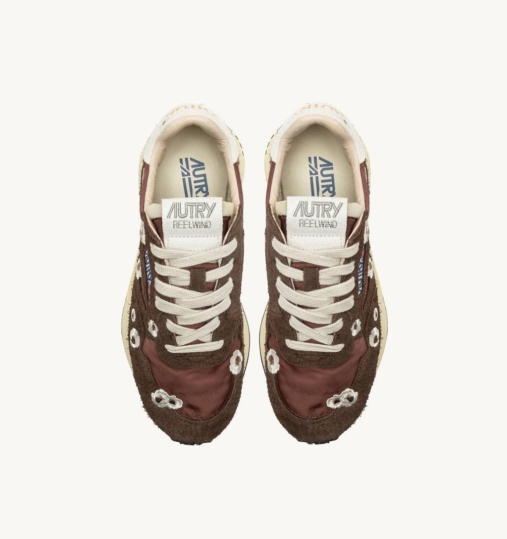 SNEAKERS REELWIND LOW RICAMATE COLORE EBONY E BIANCO