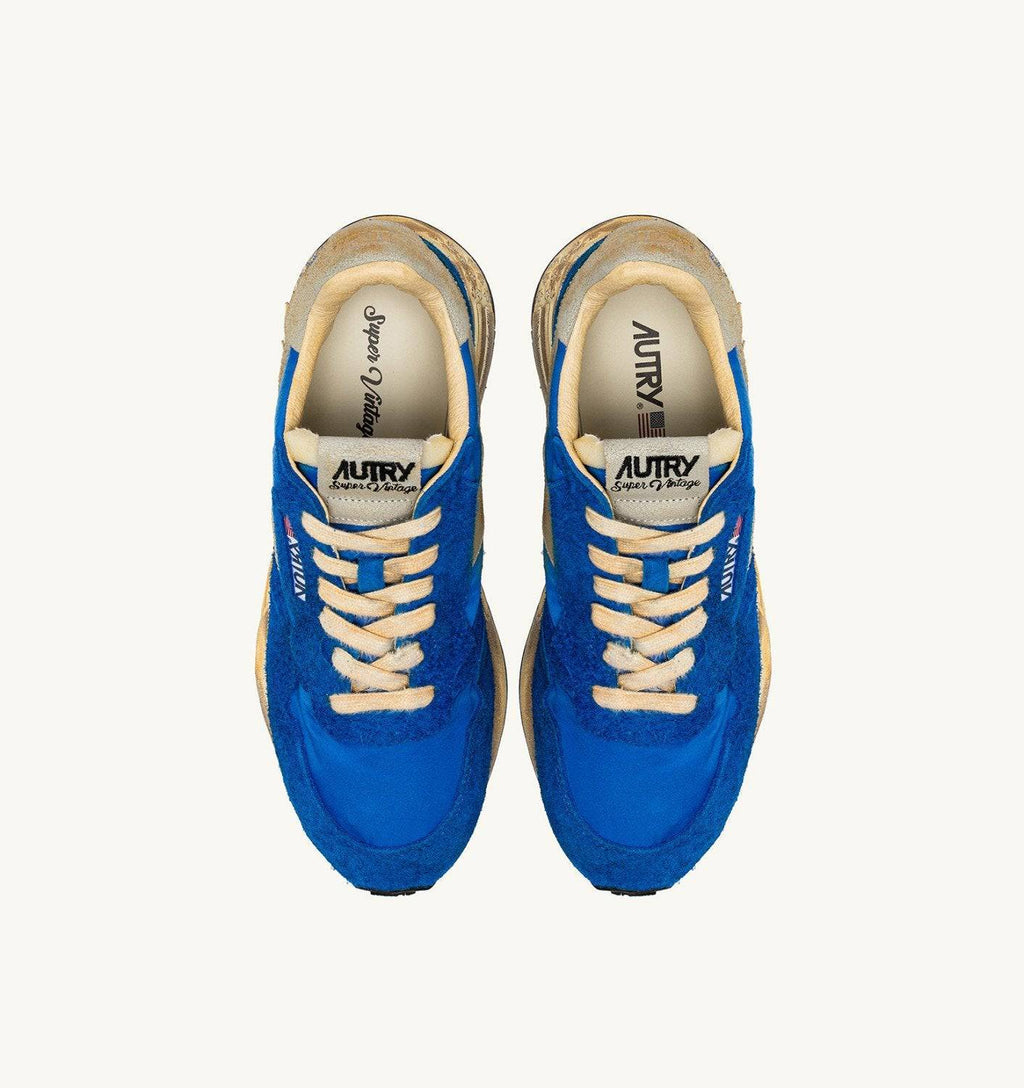 SNEAKERS REELWIND SUPER VINTAGE IN NYLON E SUEDE BLUE