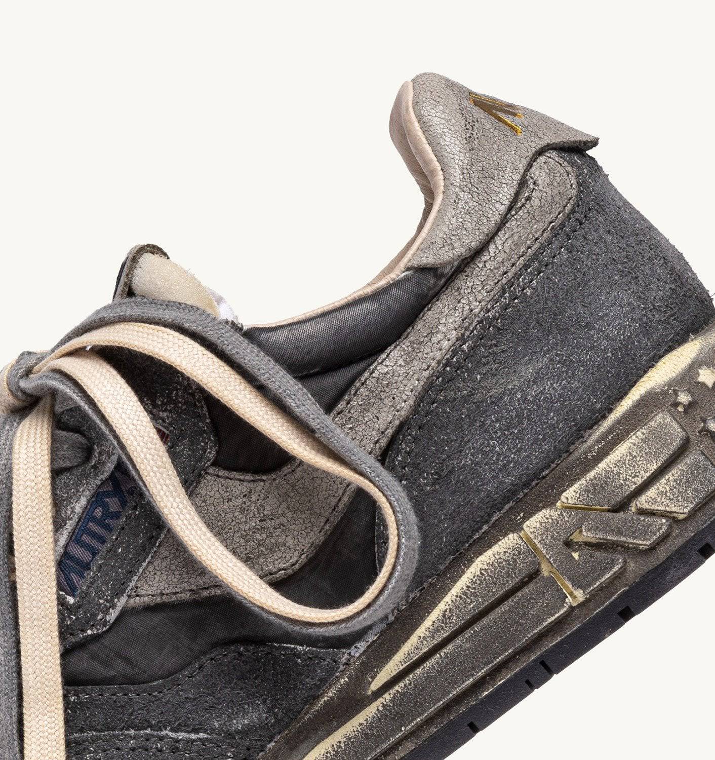 SNEAKERS REELWIND SUPER VINTAGE IN NYLON E SUEDE NERO