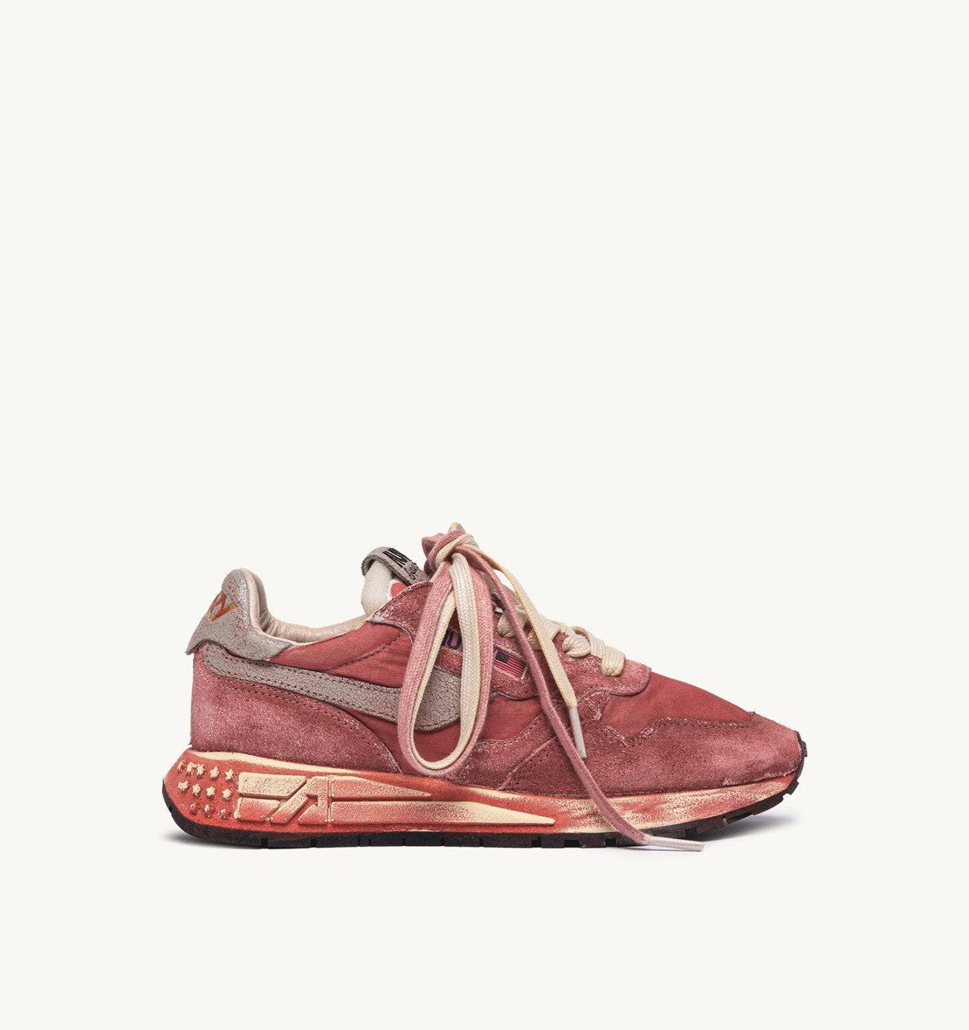 SNEAKERS REELWIND SUPER VINTAGE IN NYLON E SUEDE SYRAH