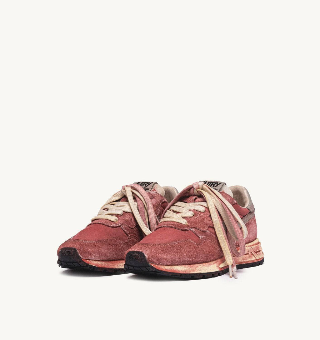 SNEAKERS REELWIND SUPER VINTAGE IN NYLON E SUEDE SYRAH