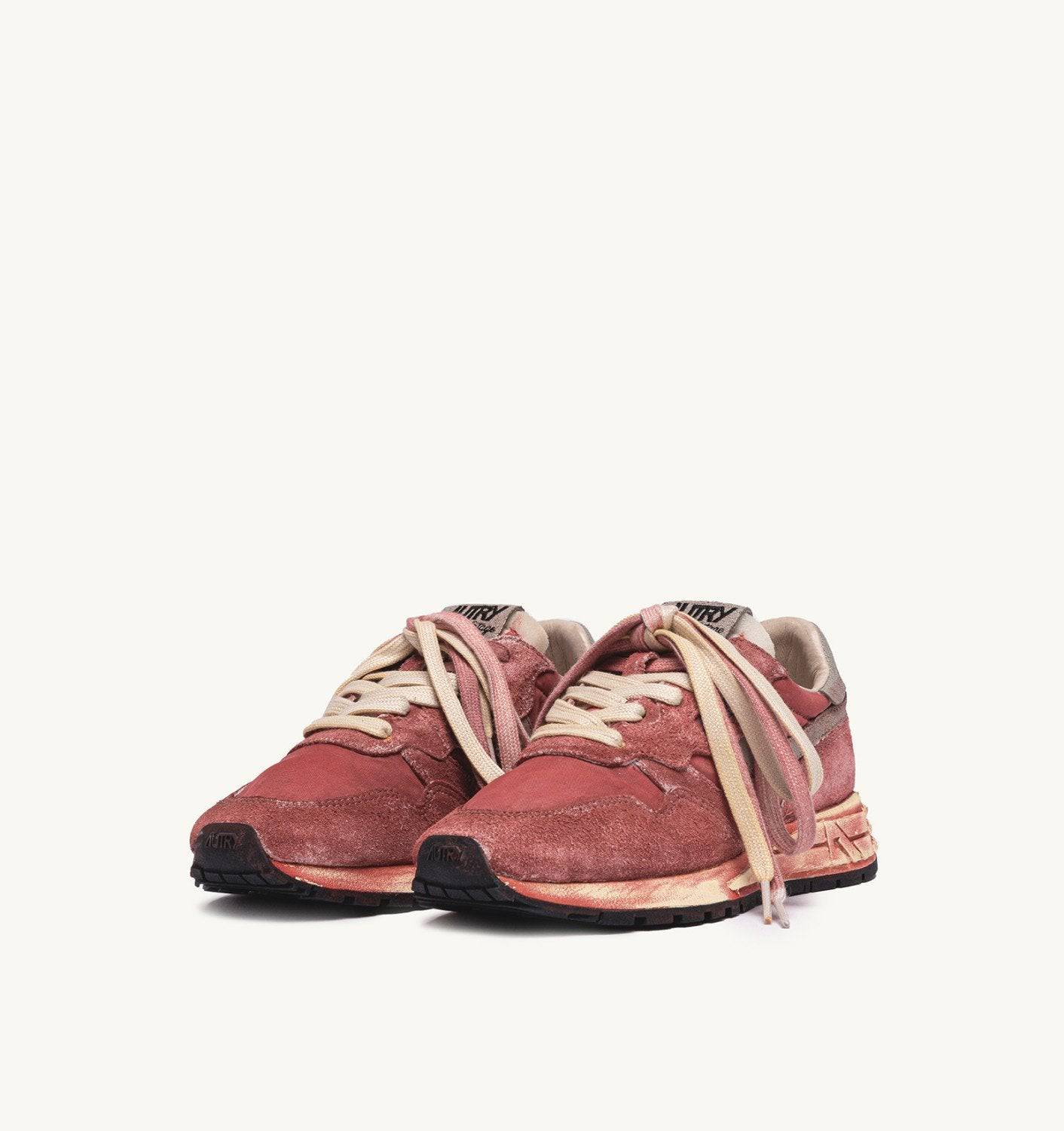 SNEAKERS REELWIND SUPER VINTAGE IN NYLON E SUEDE SYRAH