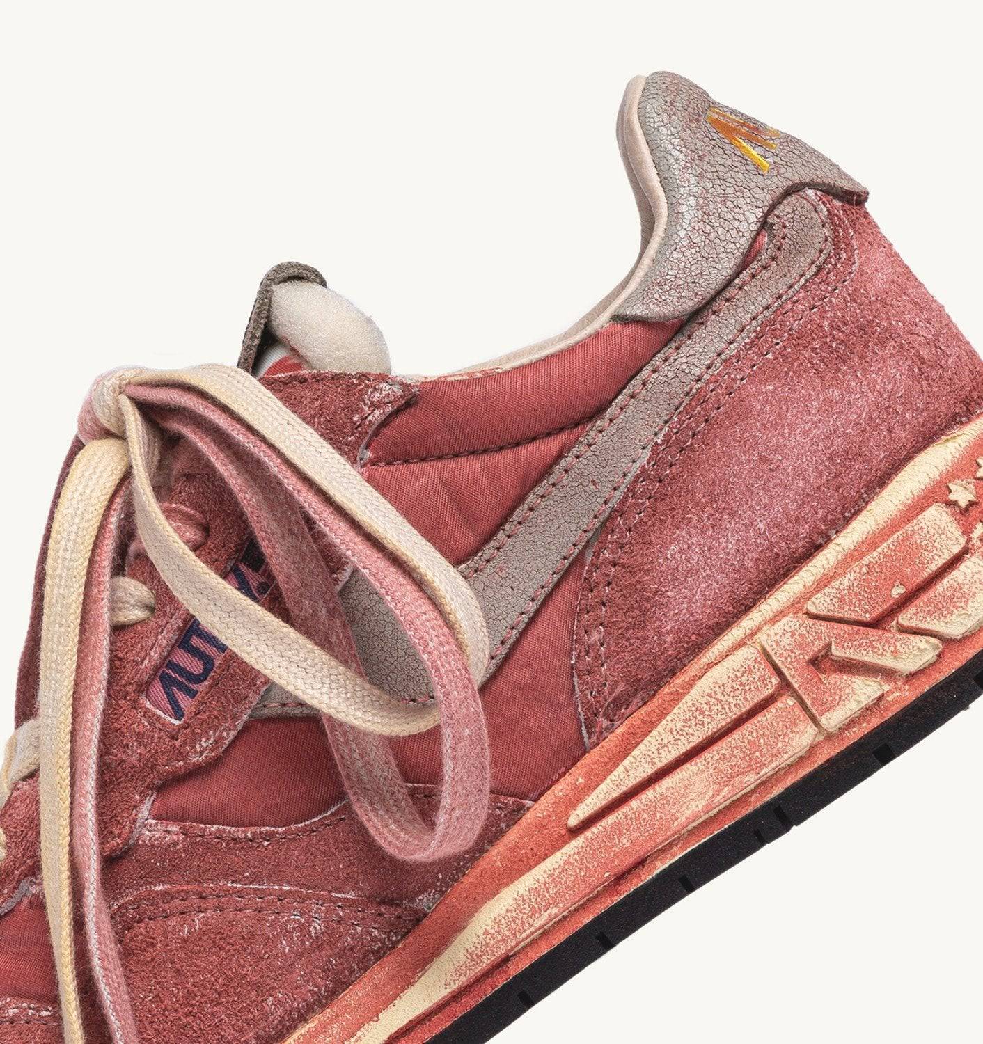 SNEAKERS REELWIND SUPER VINTAGE IN NYLON E SUEDE SYRAH