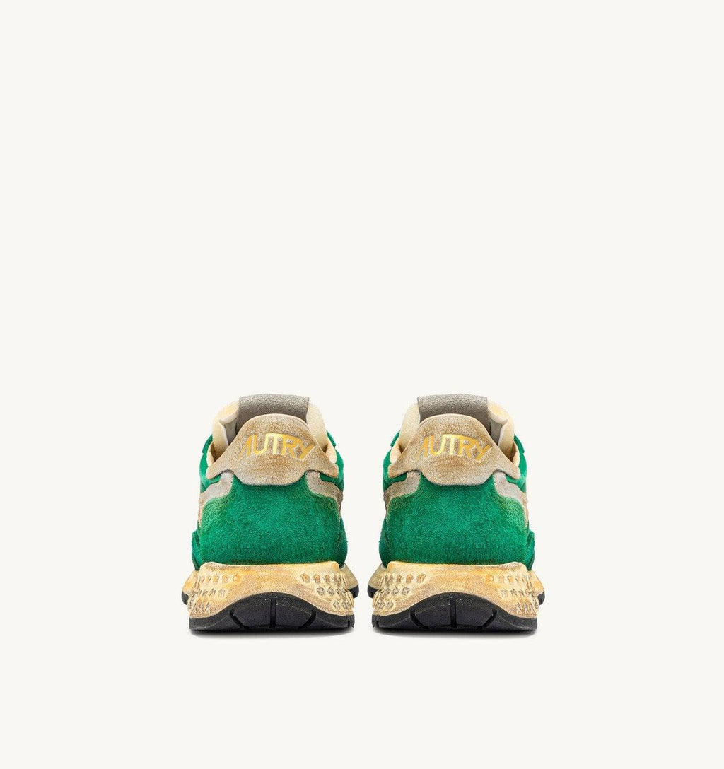 SNEAKERS REELWIND SUPER VINTAGE IN NYLON E SUEDE VERDE
