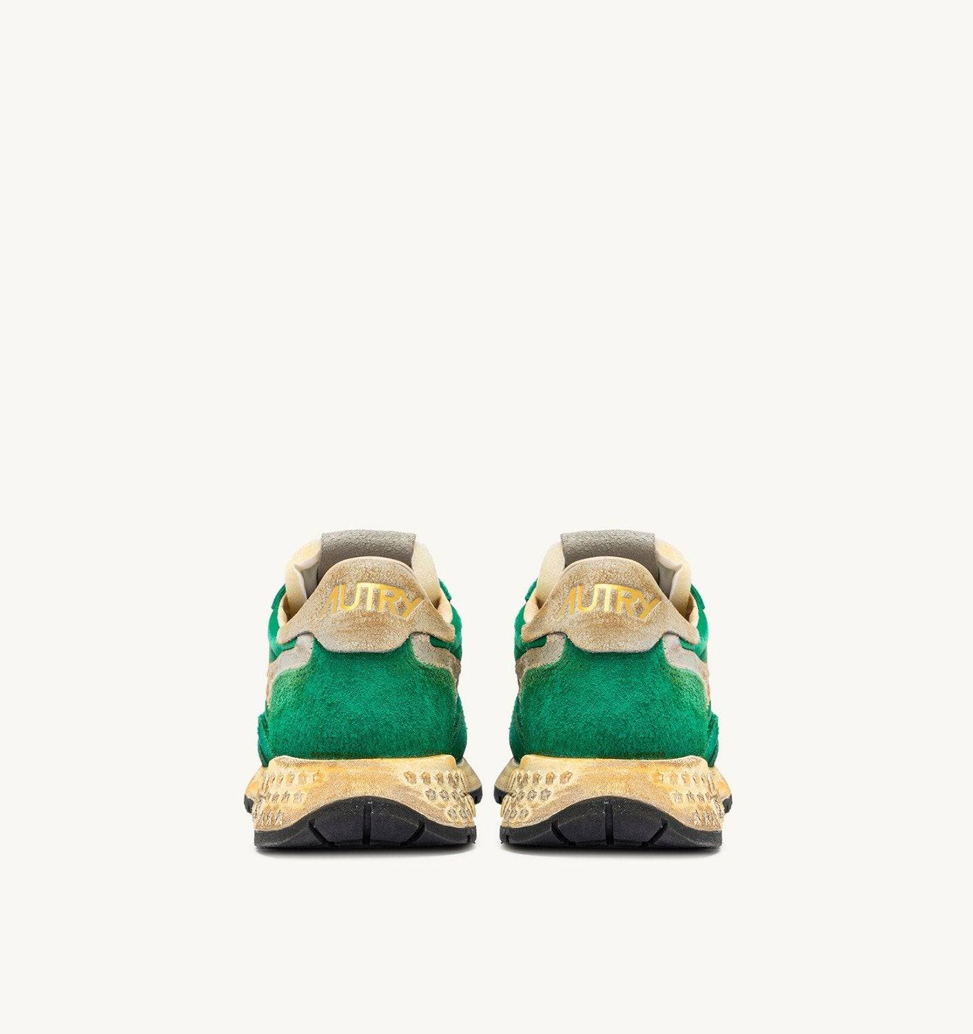 SNEAKERS REELWIND SUPER VINTAGE IN NYLON E SUEDE VERDE