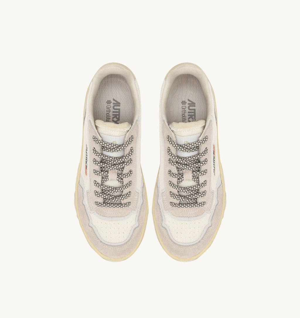 SNEAKERS WILDPACE LOW IN MESH E SUEDE COLORE BIANCO E MARSHMALLOW