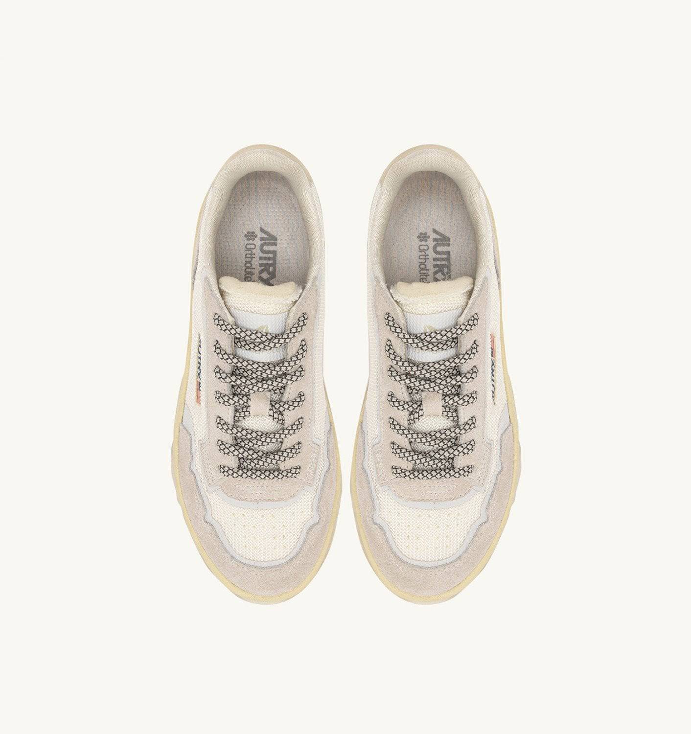SNEAKERS WILDPACE LOW IN MESH E SUEDE COLORE BIANCO E MARSHMALLOW