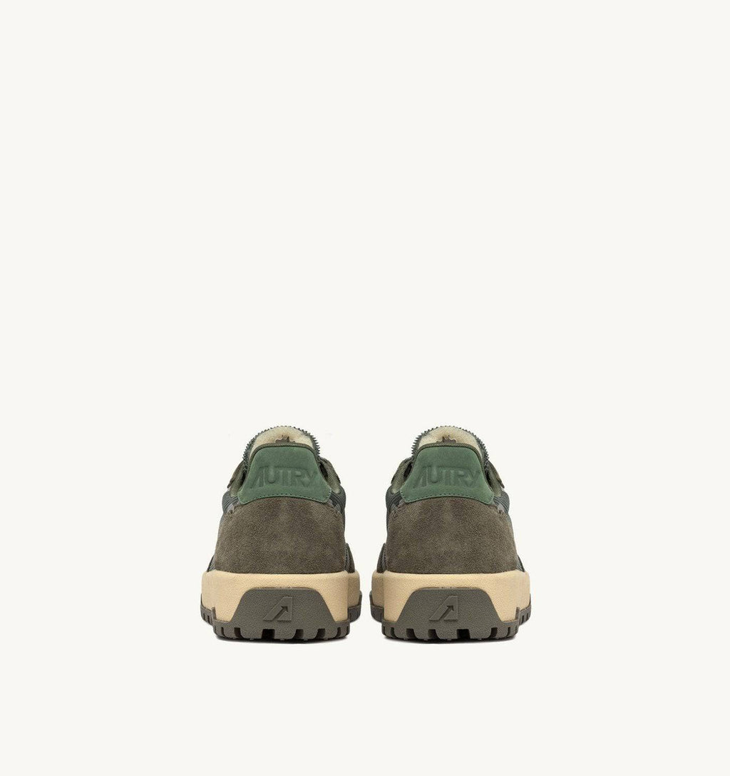 SNEAKERS WILDPACE LOW IN MESH E SUEDE COLORE SCHIO E MILITARY