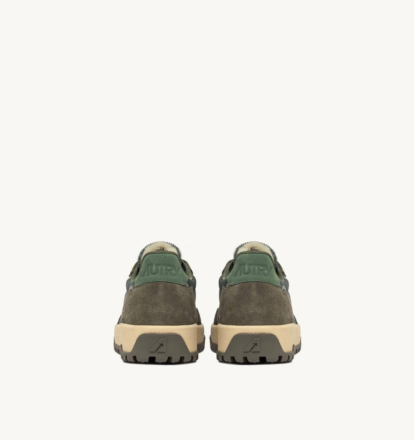 SNEAKERS WILDPACE LOW IN MESH E SUEDE COLORE SCHIO E MILITARY