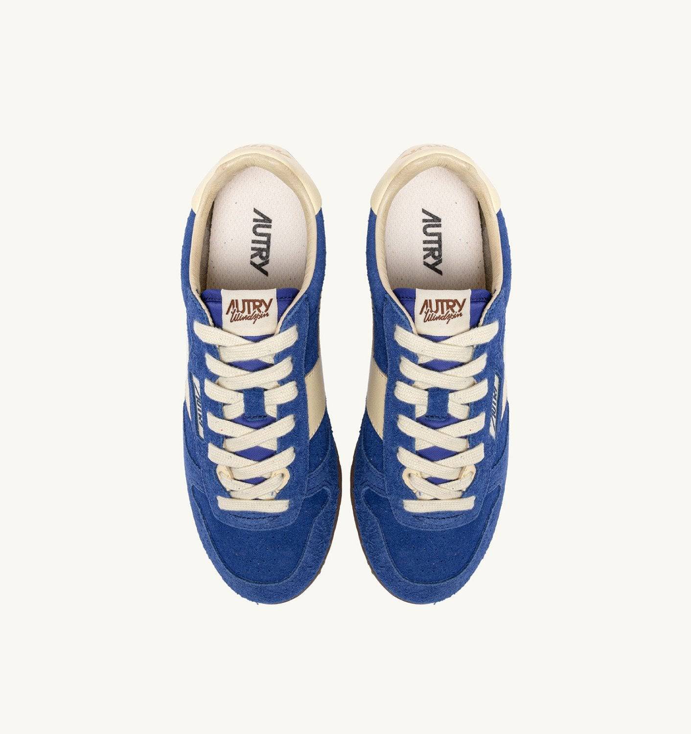 SNEAKERS WINDSPIN IN SUEDE E PELLE BIC E RUTABAGA