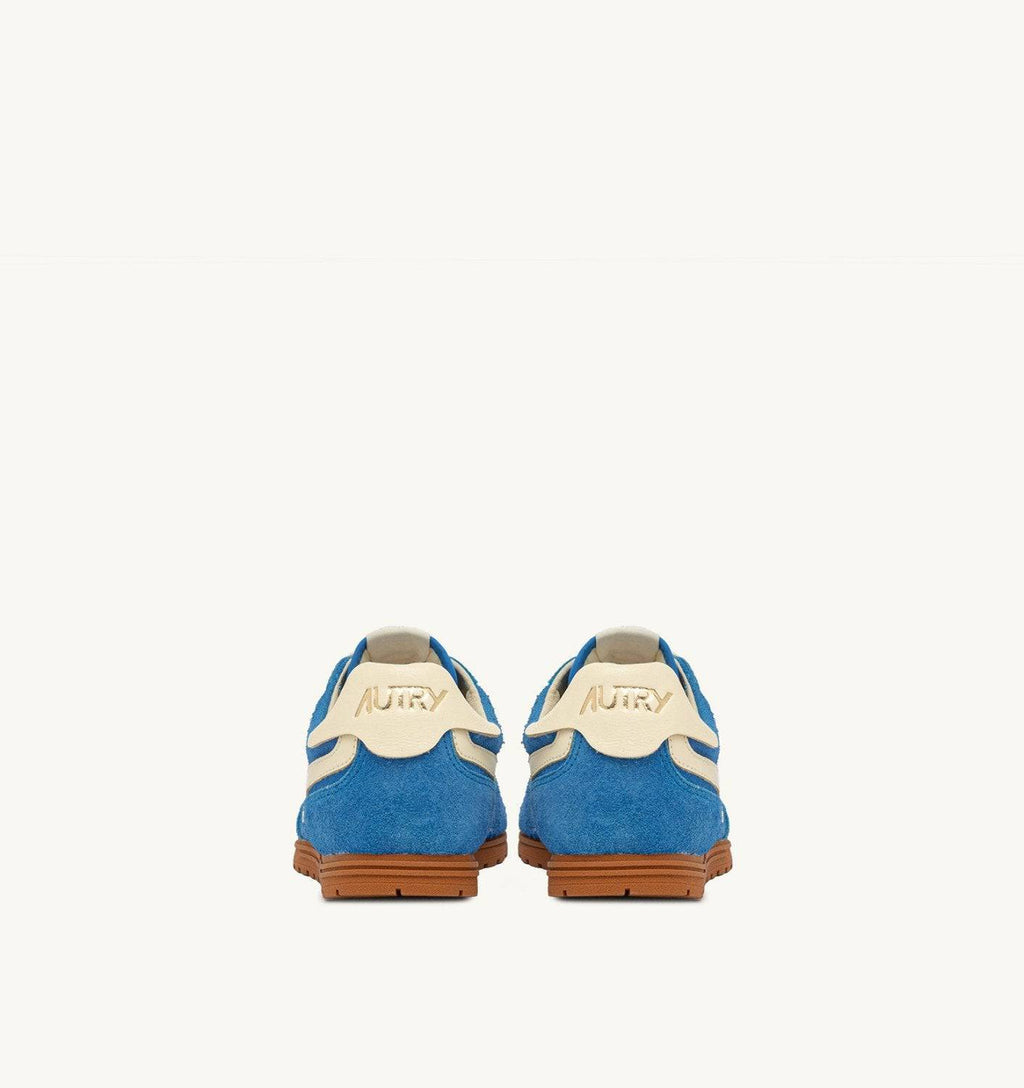 SNEAKERS WINDSPIN IN SUEDE E PELLE BLUE YATCH E RUTABAGA