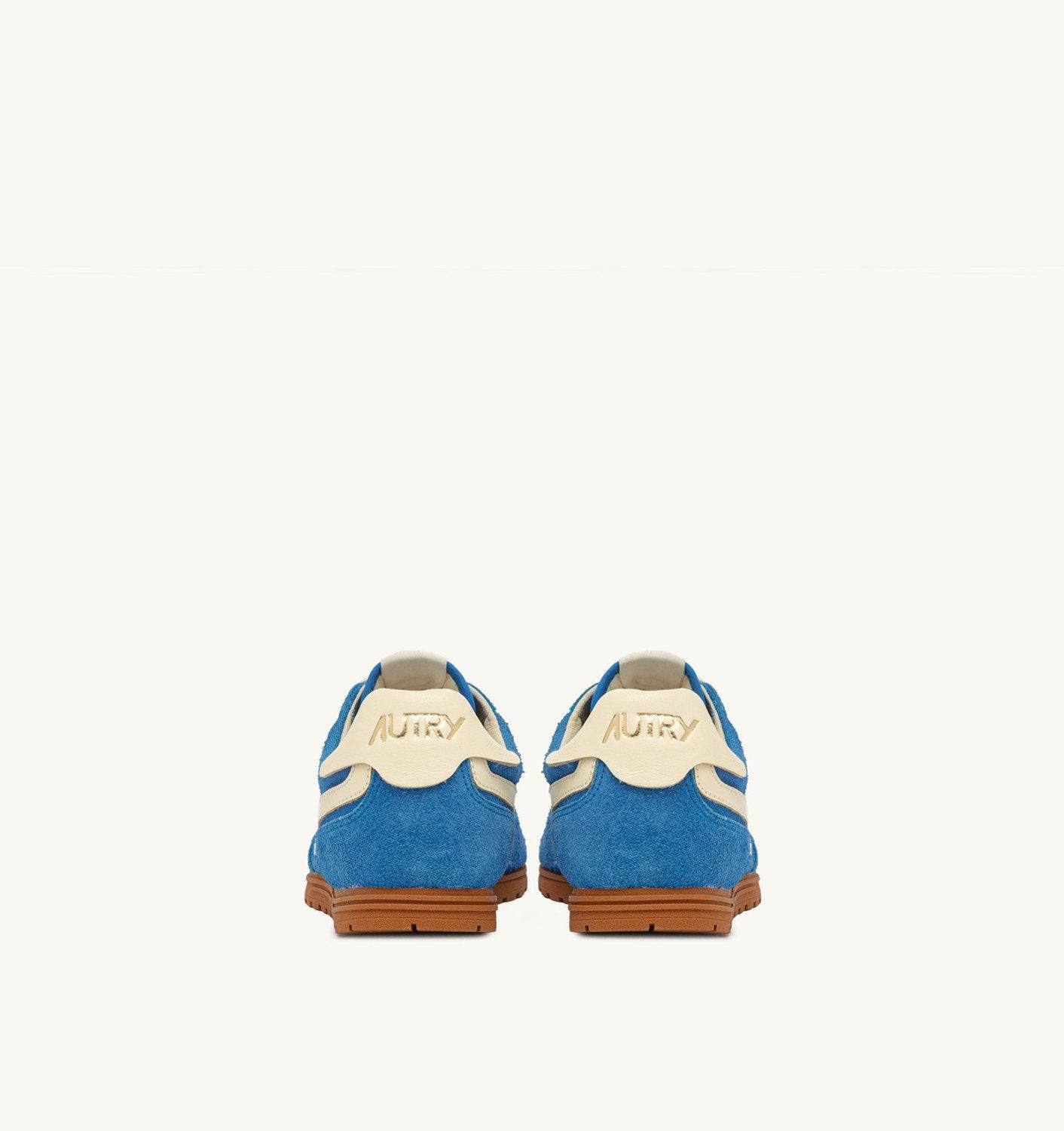 SNEAKERS WINDSPIN IN SUEDE E PELLE BLUE YATCH E RUTABAGA