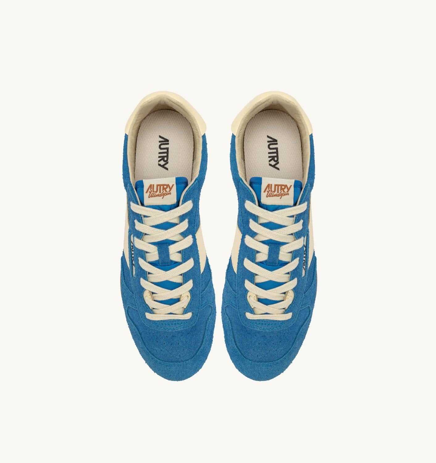 SNEAKERS WINDSPIN IN SUEDE E PELLE BLUE YATCH E RUTABAGA