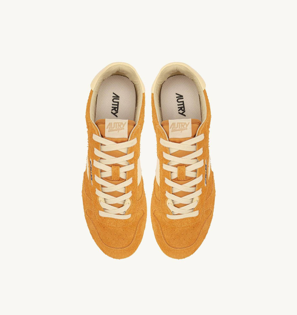 SNEAKERS WINDSPIN IN SUEDE E PELLE CADMIUM E RUTABAGA