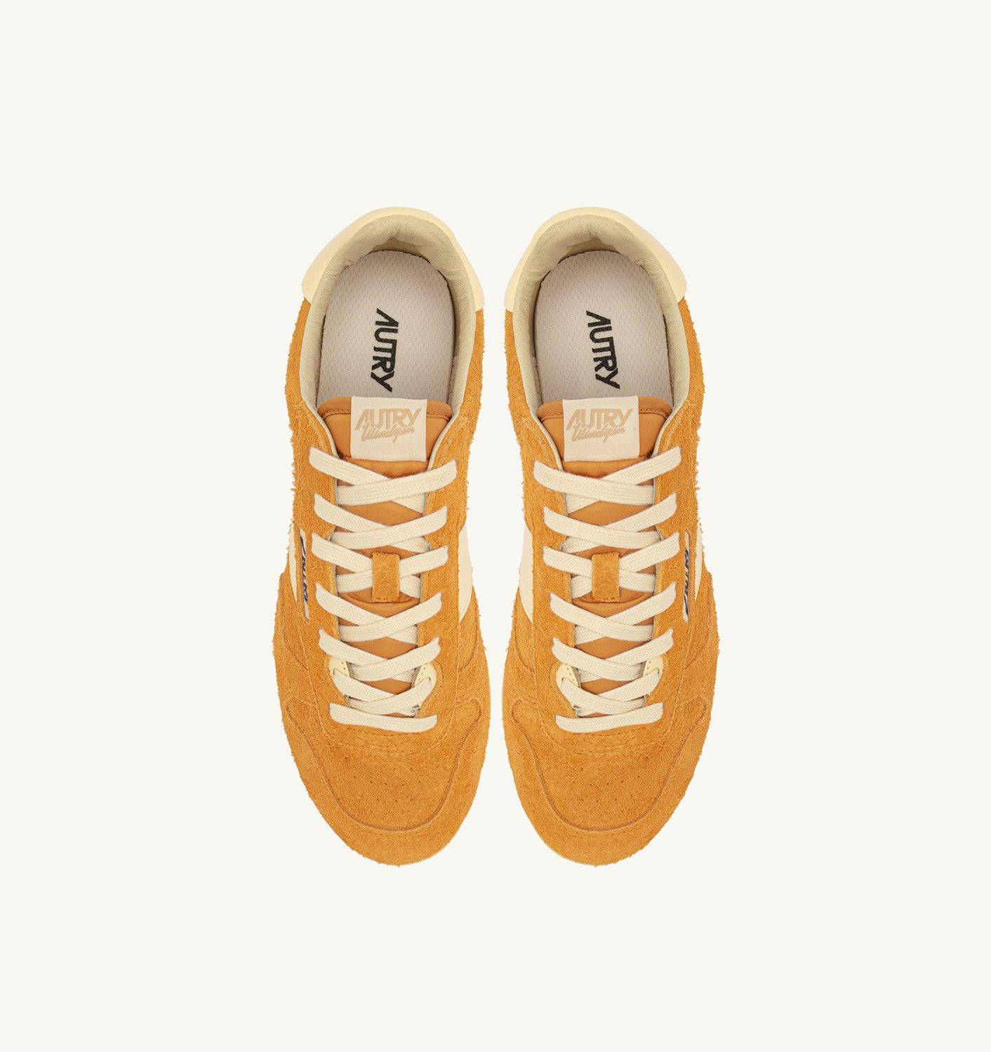 SNEAKERS WINDSPIN IN SUEDE E PELLE CADMIUM E RUTABAGA