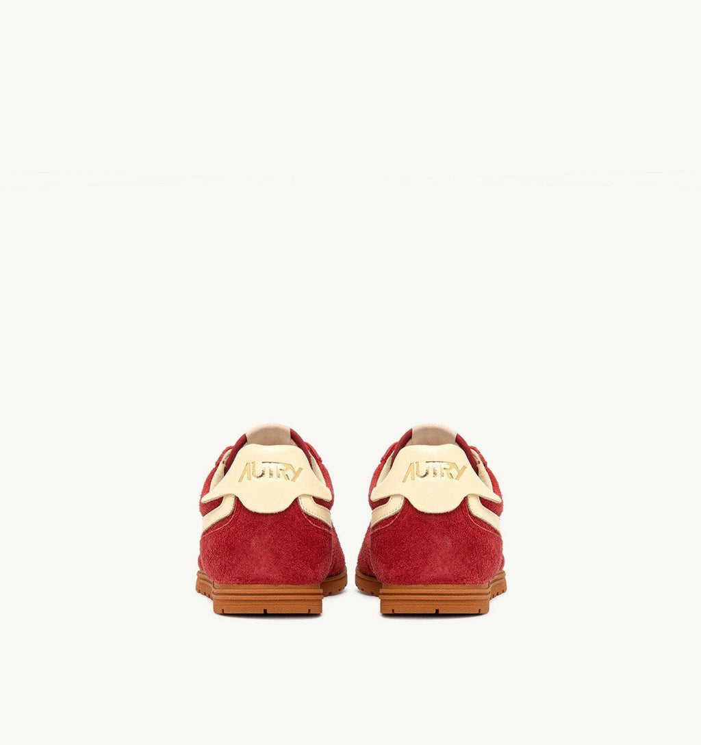 SNEAKERS WINDSPIN IN SUEDE E PELLE IMPERIAL RED E RUTABAGA