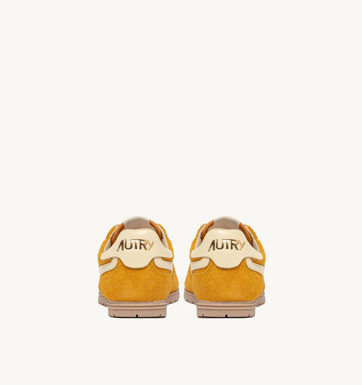 SNEAKERS WINDSPIN IN SUEDE E PELLE MINERAL YELLOW E RUTABAGA