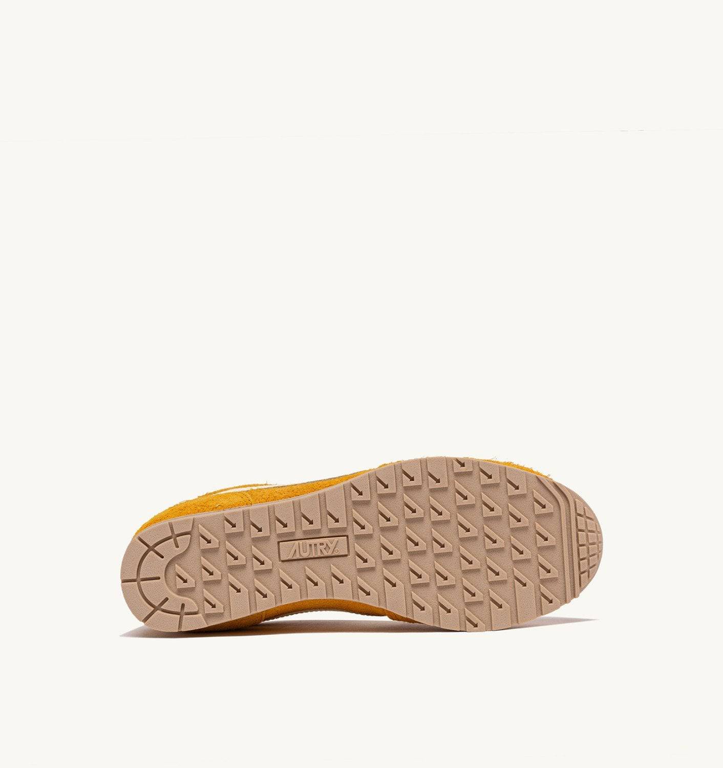 SNEAKERS WINDSPIN IN SUEDE E PELLE MINERAL YELLOW E RUTABAGA