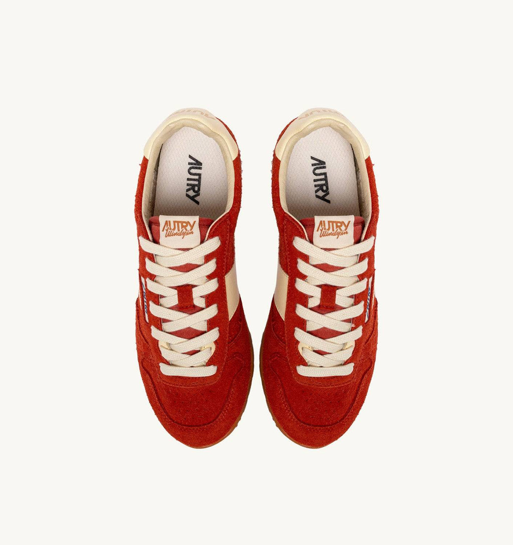SNEAKERS WINDSPIN IN SUEDE E PELLE PARROT E RUTABAGA