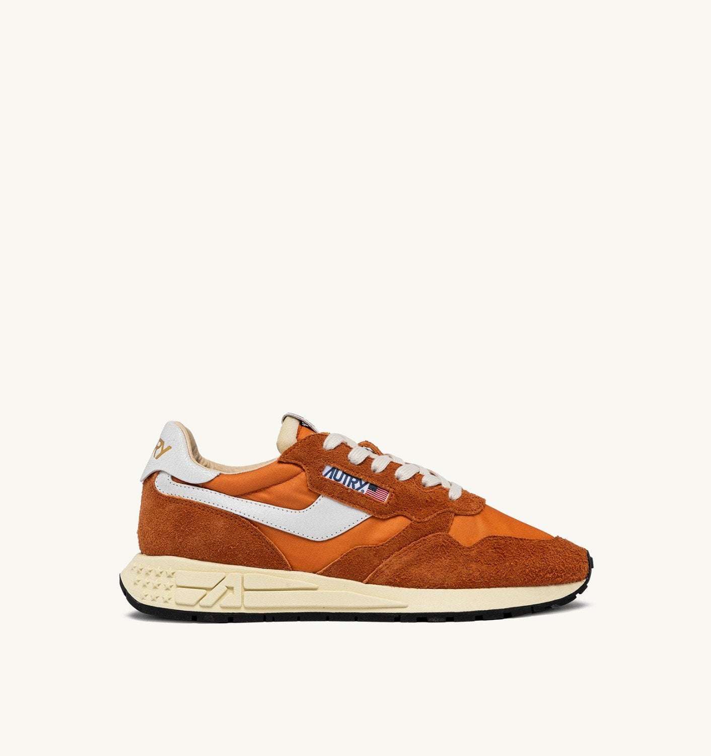 SNEAKERS REELWIND LOW IN NYLON E SUEDE COLORE AMBERGLOW