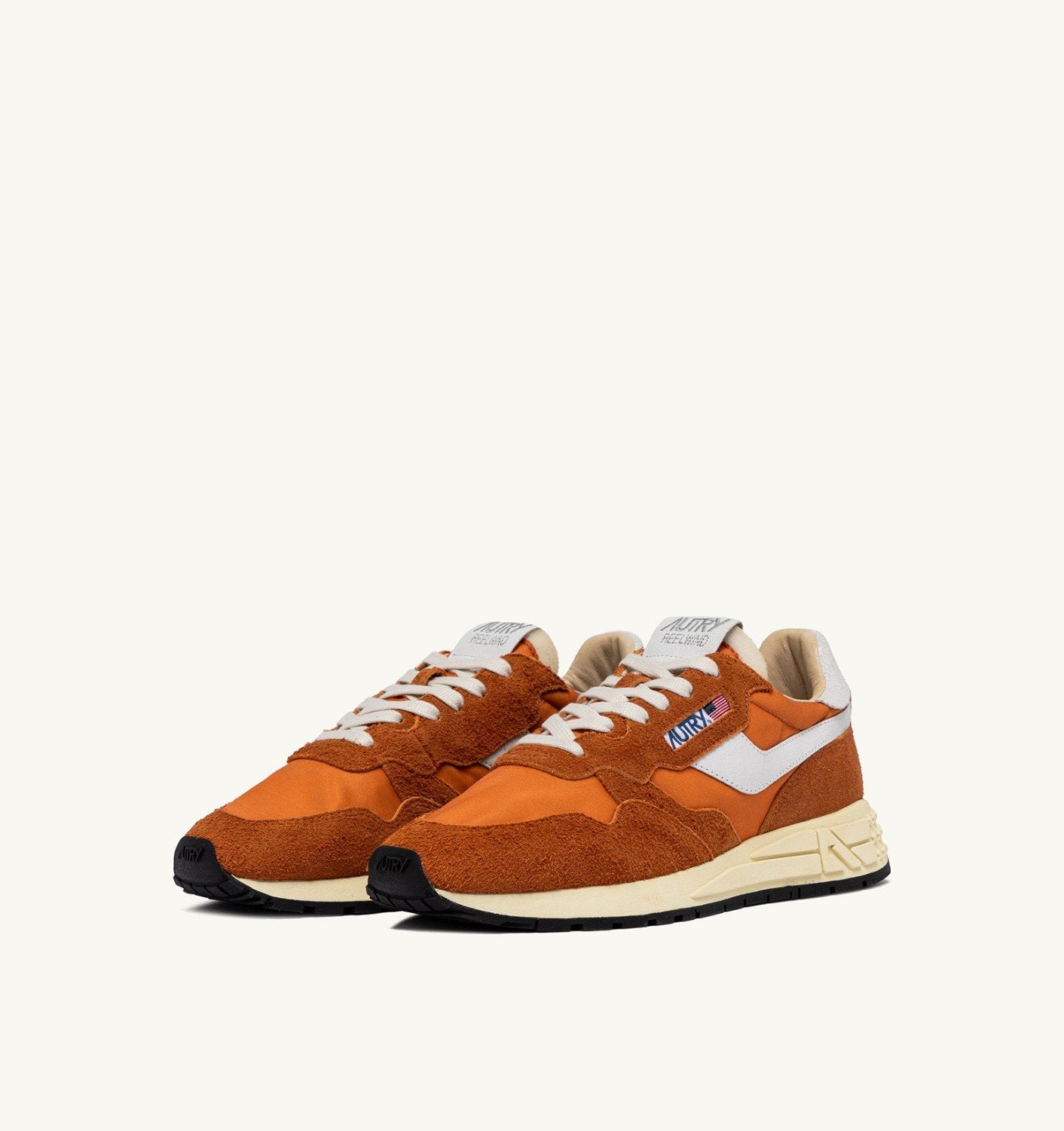 SNEAKERS REELWIND LOW IN NYLON E SUEDE COLORE AMBERGLOW