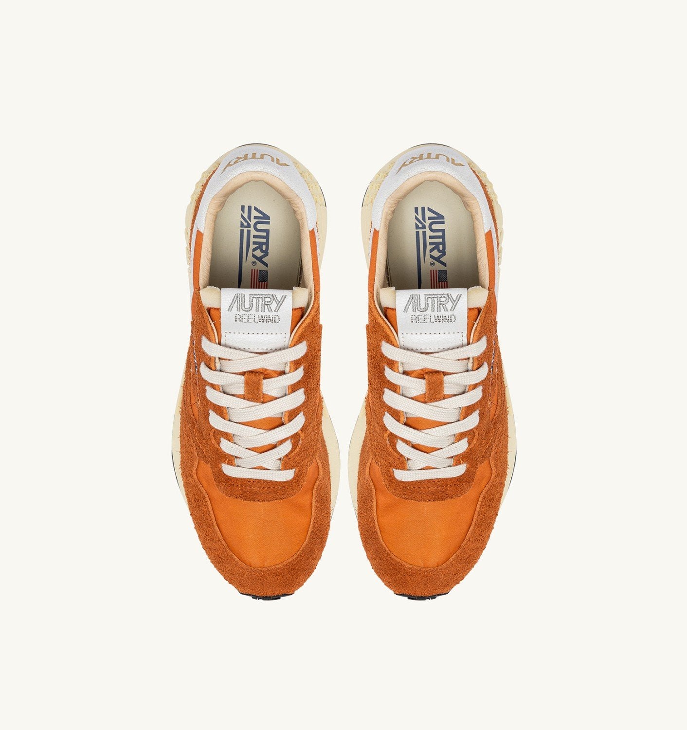 SNEAKERS REELWIND LOW IN NYLON E SUEDE COLORE AMBERGLOW