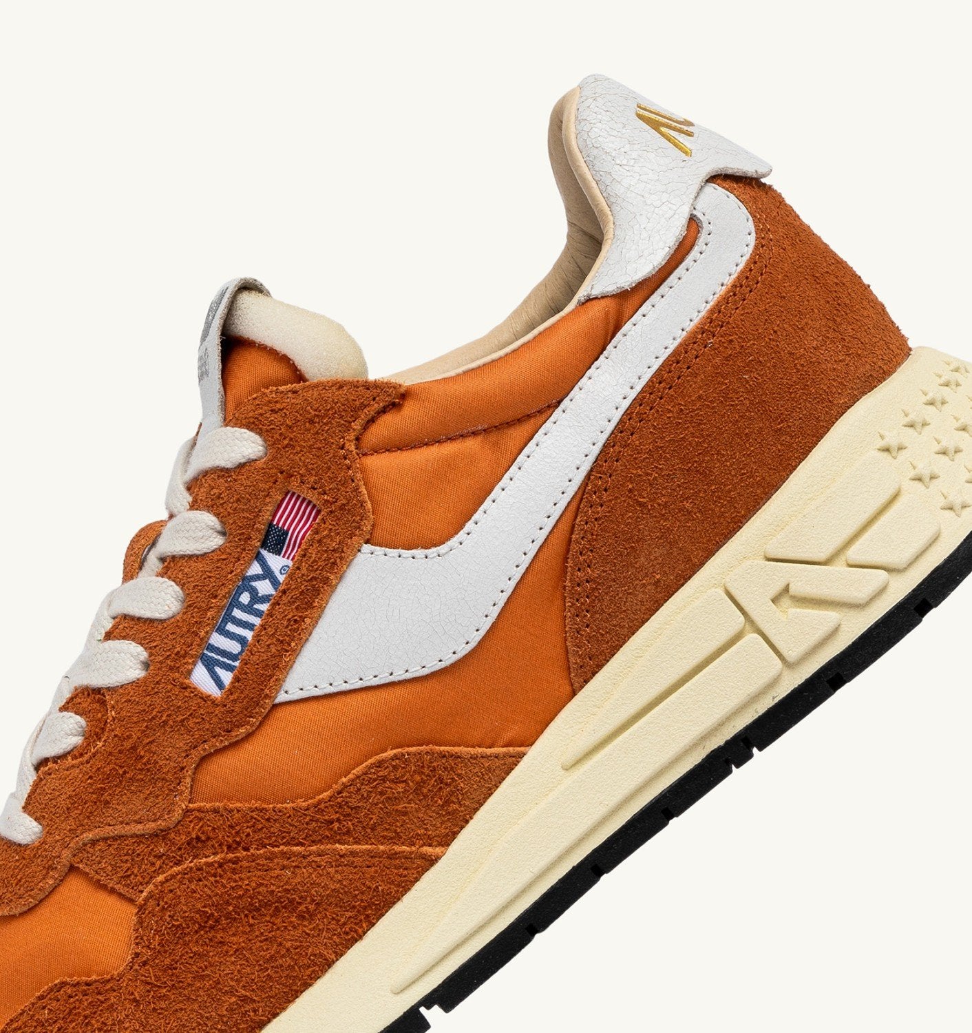 SNEAKERS REELWIND LOW IN NYLON E SUEDE COLORE AMBERGLOW