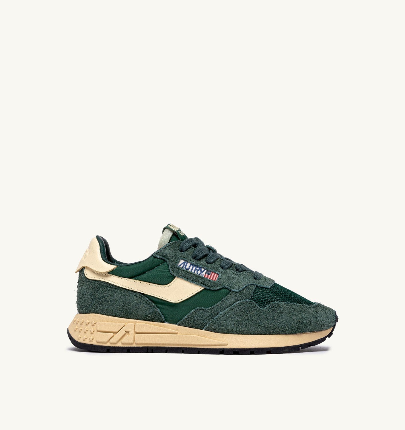 SNEAKERS REELWIND LOW IN NYLON SUEDE E PELLE BOTTLE E RUTABAGA