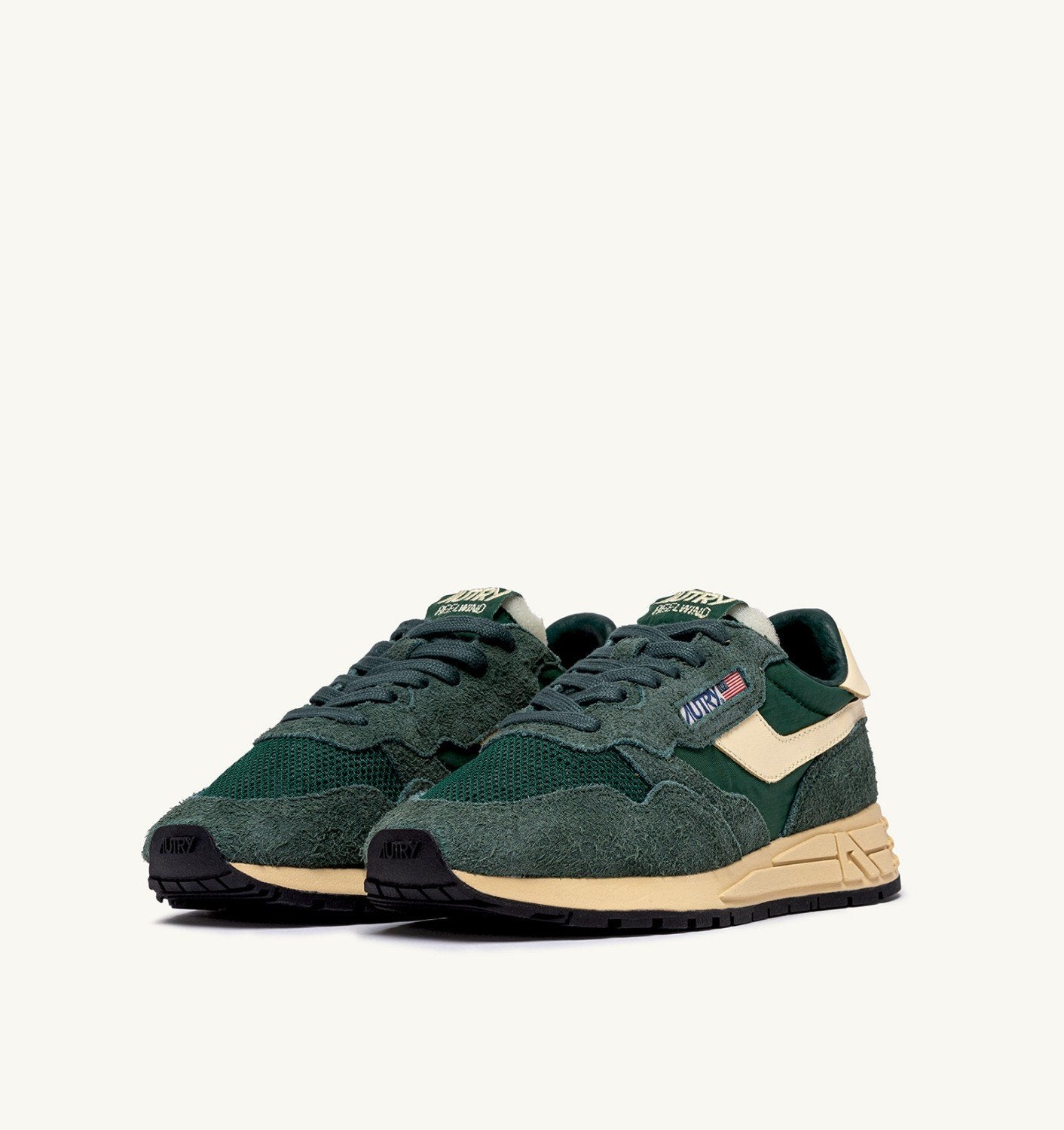SNEAKERS REELWIND LOW IN NYLON SUEDE E PELLE BOTTLE E RUTABAGA