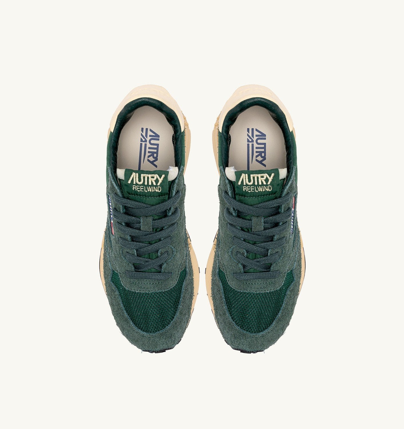 SNEAKERS REELWIND LOW IN NYLON SUEDE E PELLE BOTTLE E RUTABAGA